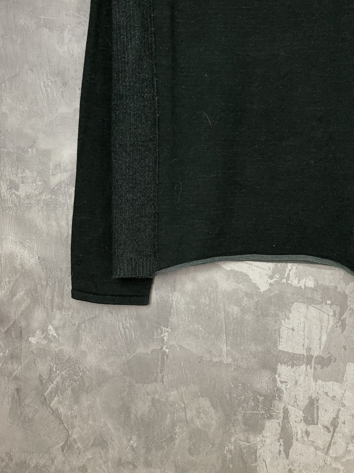 Armani Y2K Avant Garde Style Armani Jeans 1/3 Zip Striped Sweater Size US XL / EU 56 / 4 - 5 Thumbnail