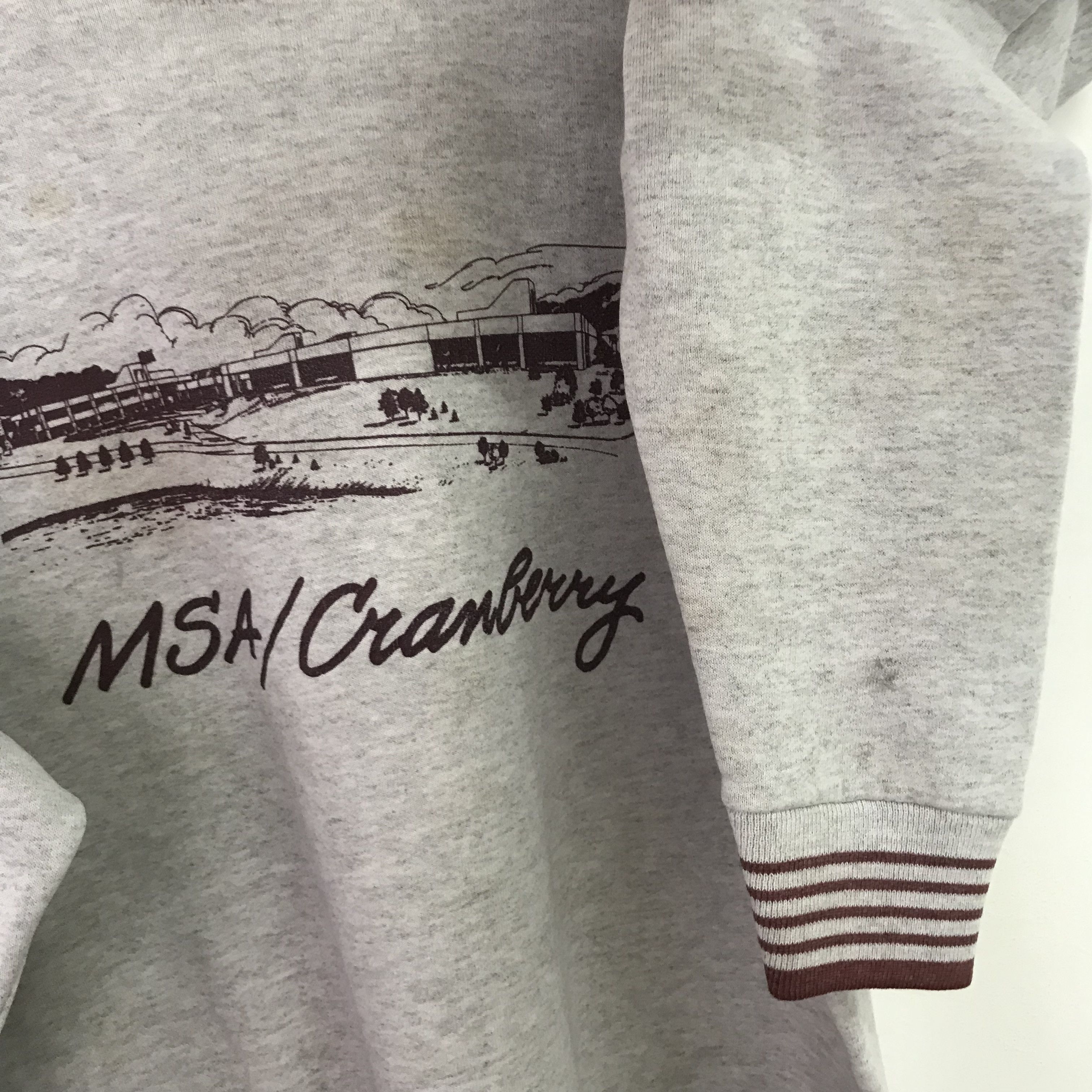 Vintage Vintage 90's Cranberry Grey Sweatshirt - 452 Size US XL / EU 56 / 4 - 7 Thumbnail