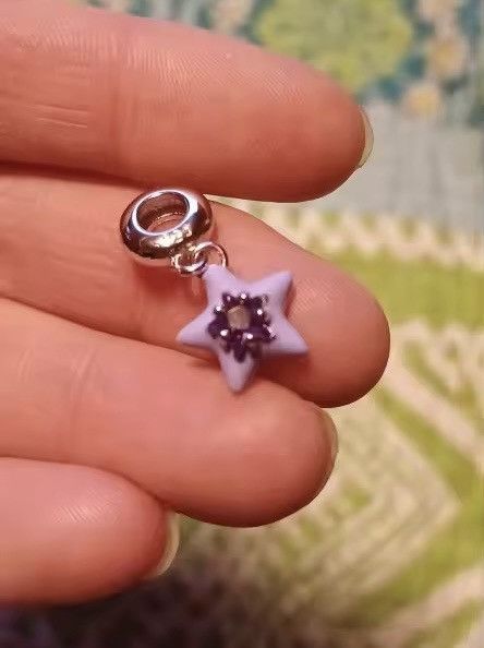 Other Violet Enamel Star Pendant Dangle Charm (1piece) Size ONE SIZE - 5 Thumbnail