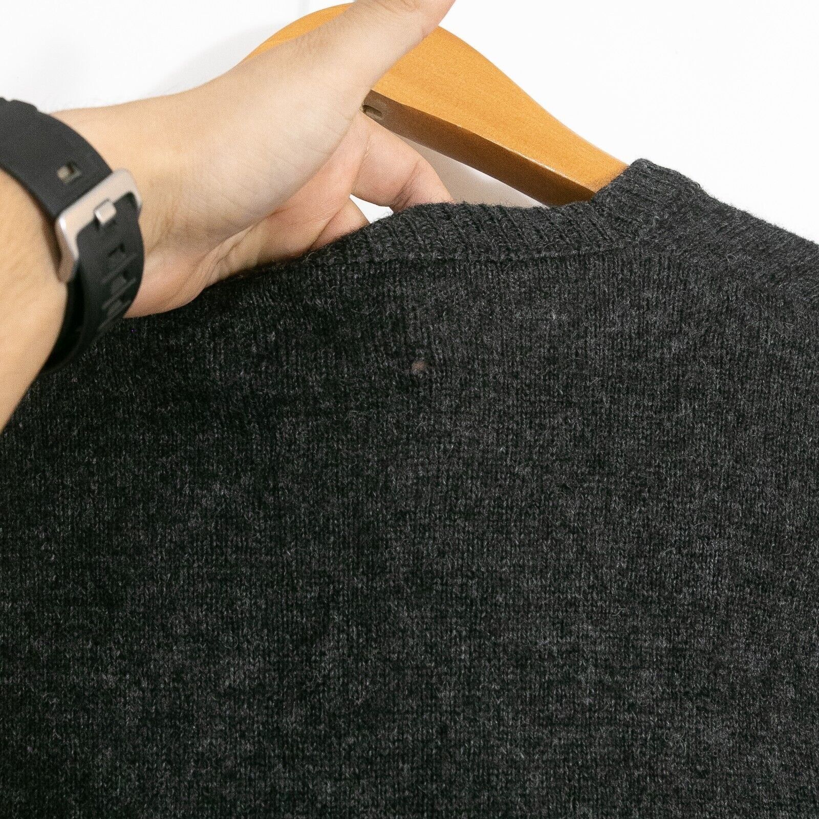 Vintage Vintage 70s Campus Wool V Neck Sweater Medium - Gray Preppy Size US M / EU 48-50 / 2 - 6 Thumbnail