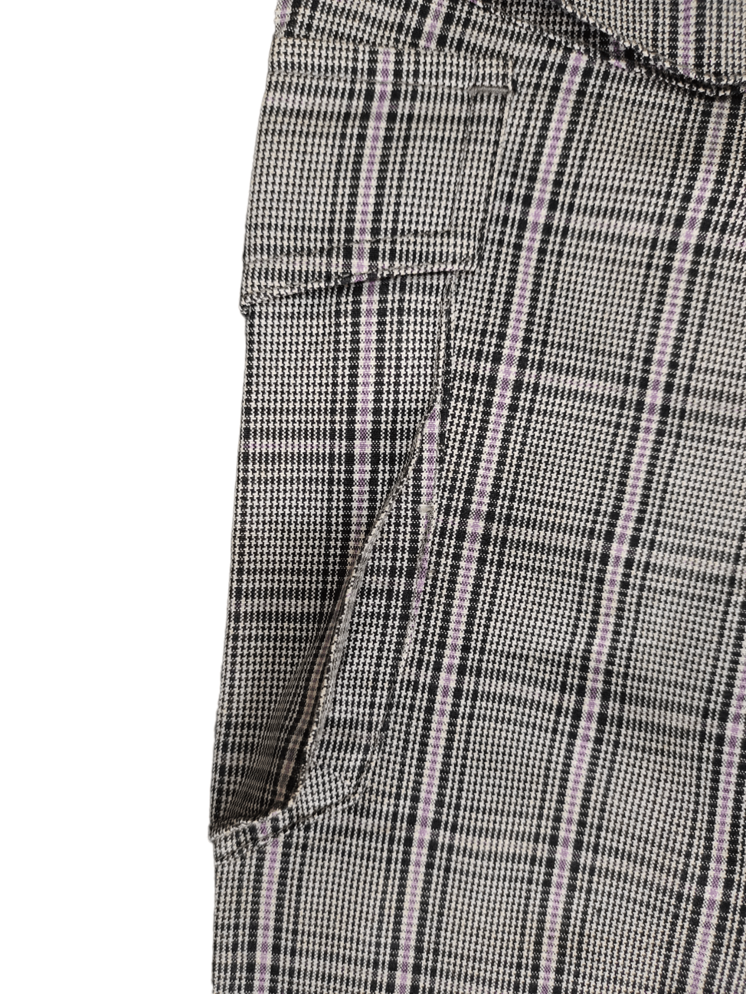 If Six Was Nine Boycott Checkered Plaid Cargo Pants Size US 31 - 20 Thumbnail