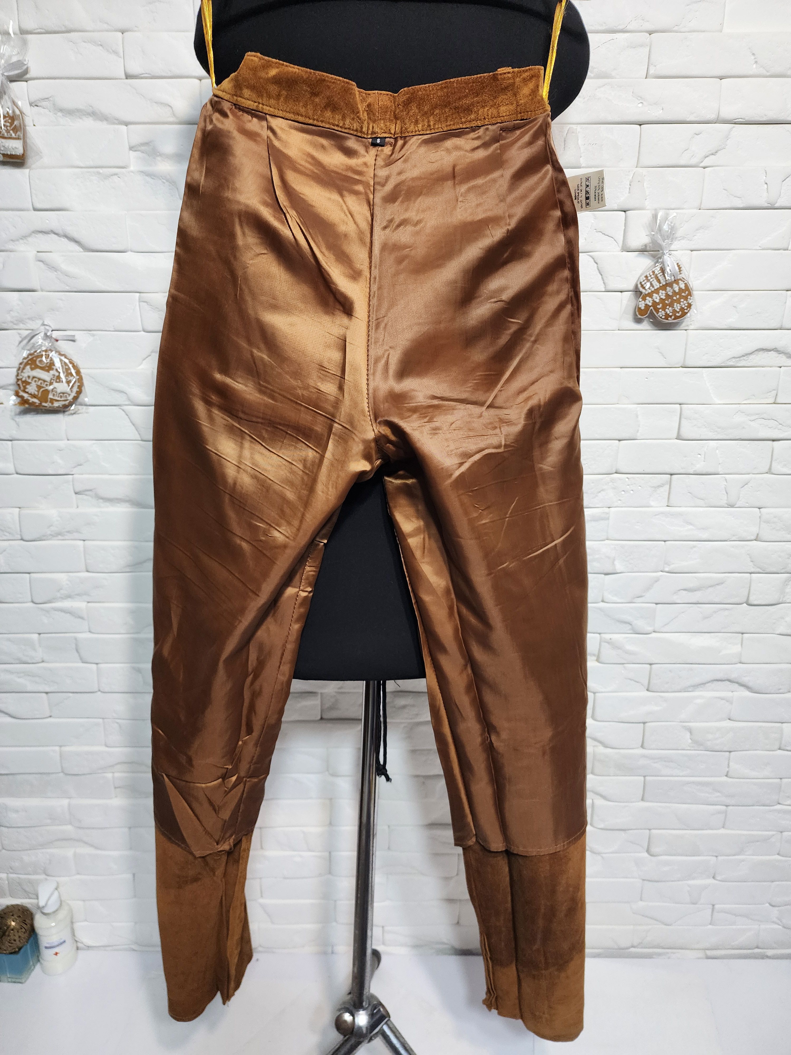 Other Brown Suede Pants - Denim Cut Men's Leather Pants. Size US 28 / EU 44 - 9 Thumbnail