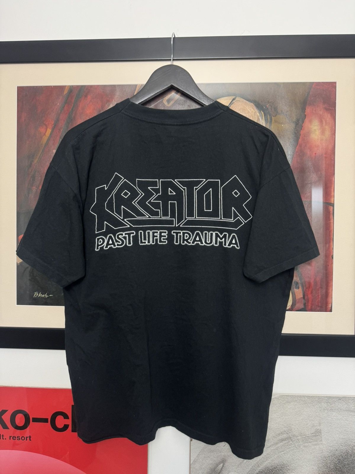 Vintage 90s Kreator Band Thrash Metal Tee Past Life Trauma