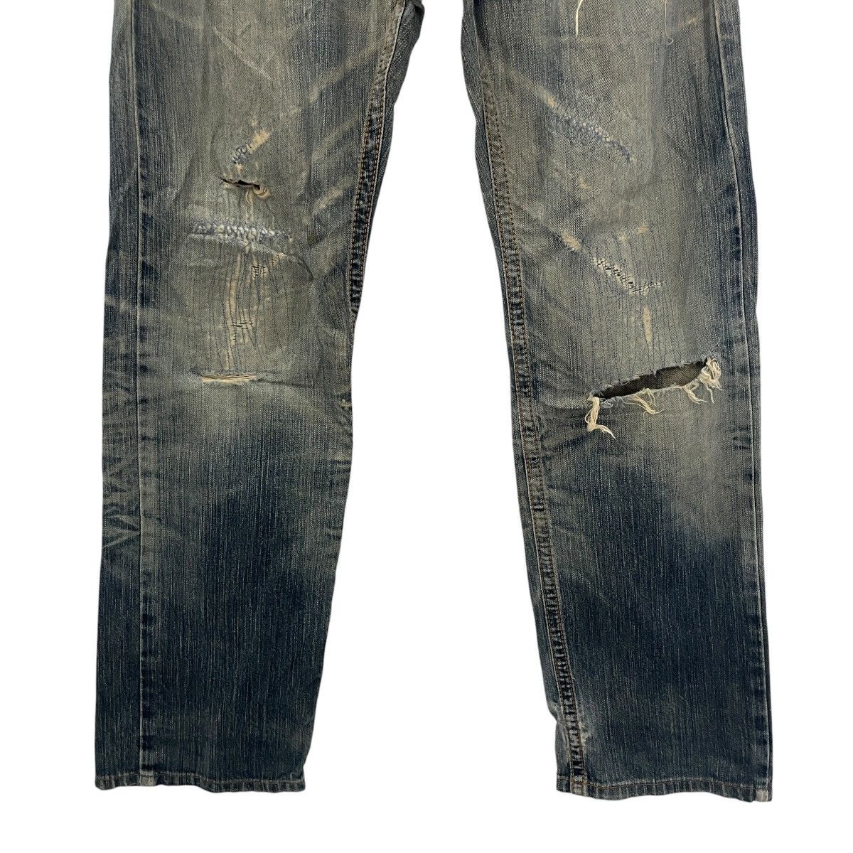 Edwin Vintage Edwin Japan Distressed Cowboy Denim Size US 30 / EU 46 - 2 Thumbnail