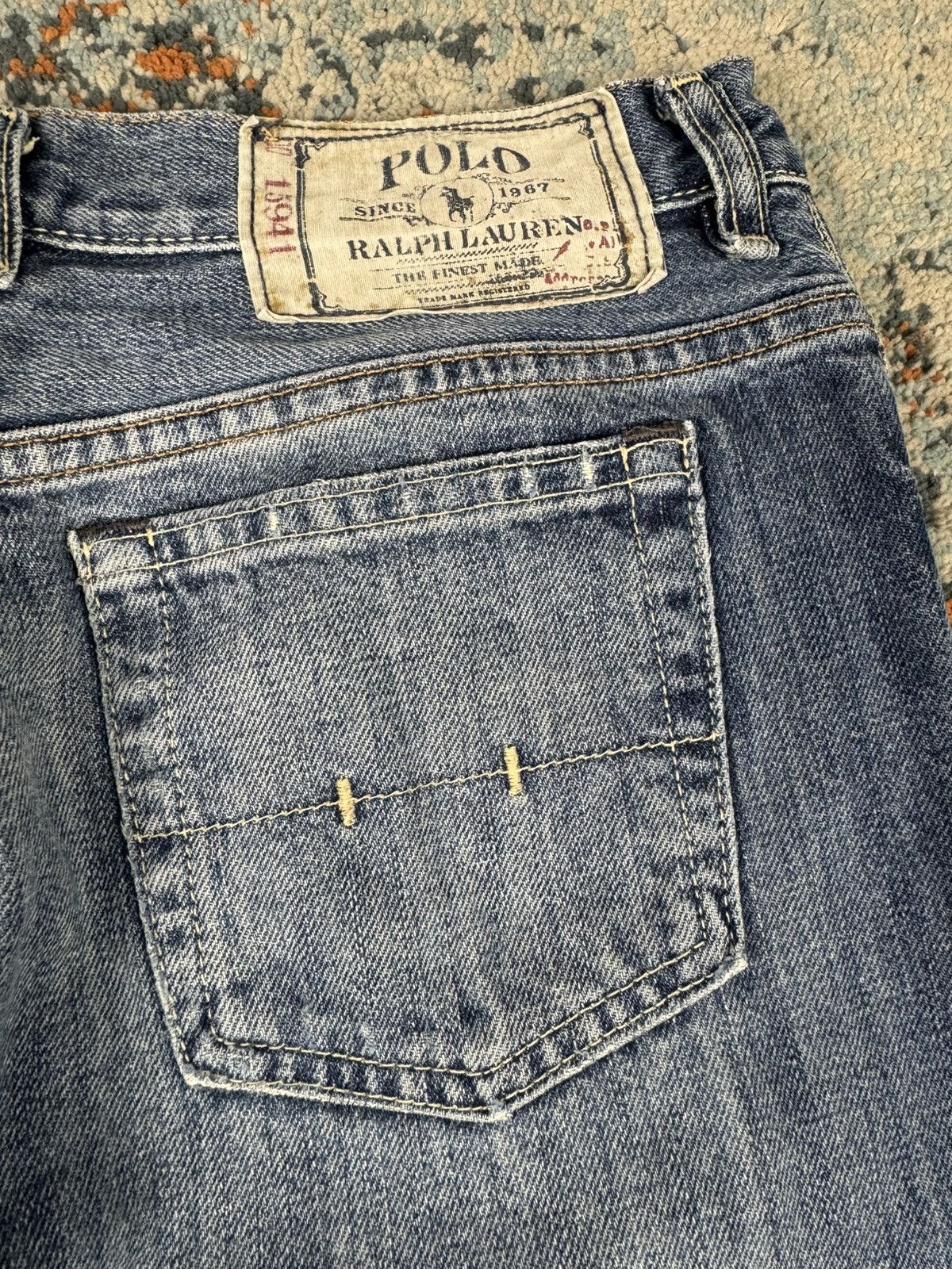 Polo Ralph Lauren Vintage Y2K Polo Ralph Lauren slim fit washed denim jeans Size US 29 - 9 Thumbnail
