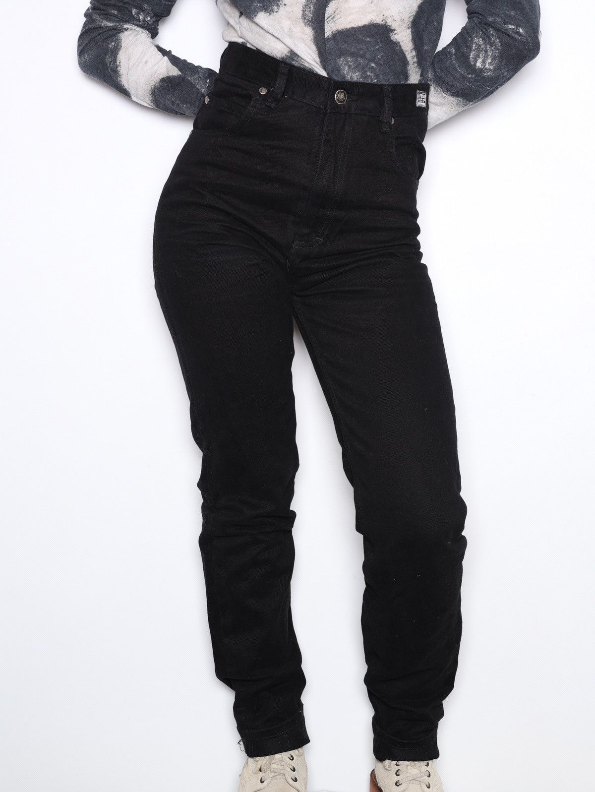 Versace Jeans Couture Versace Jeans Couture Vintage Black Denim Jeans Skinny Pants Size 27" / US 4 / IT 40 - 1 Thumbnail