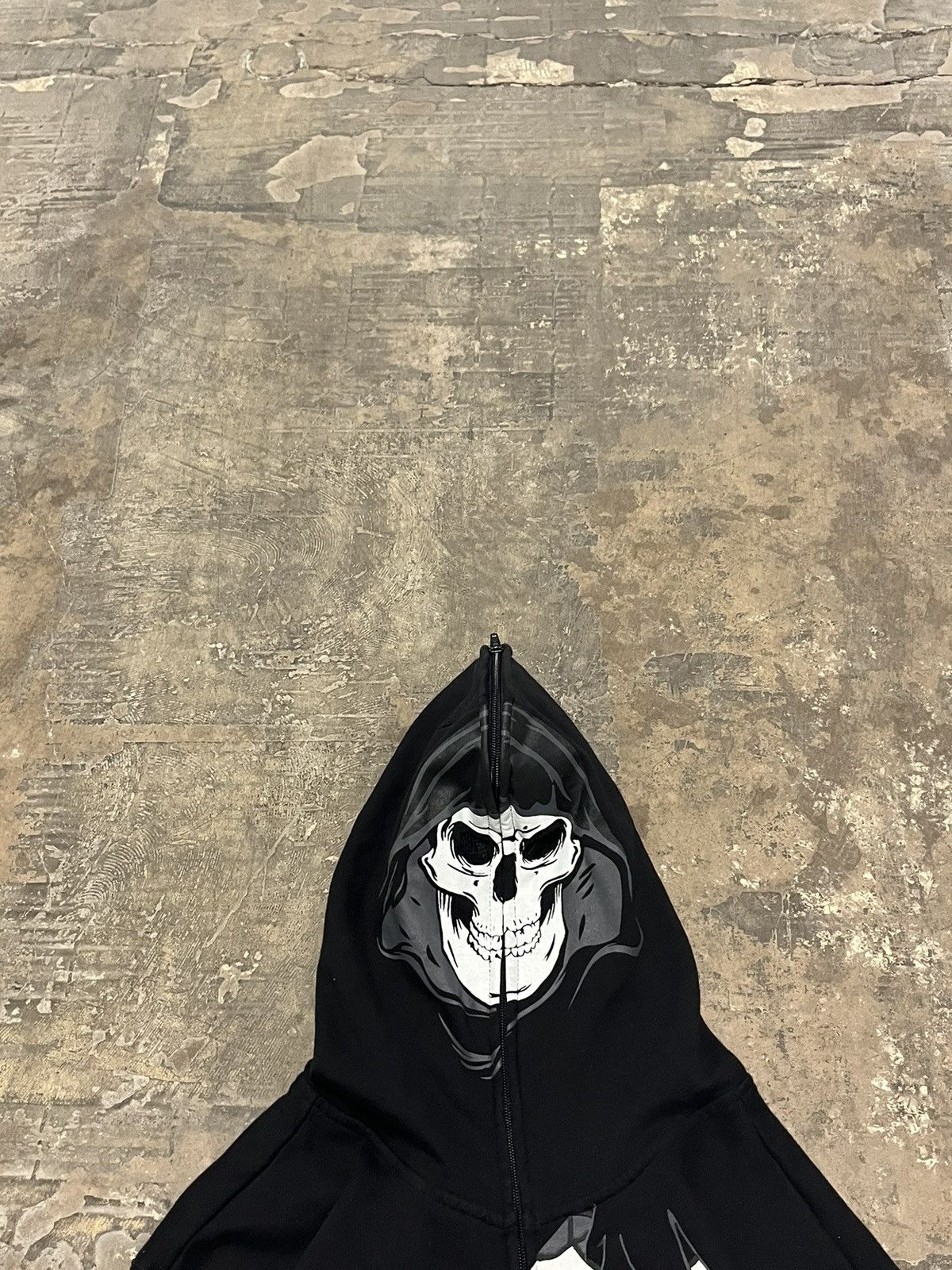 Vintage Skeleton full zip skater hoodie grunge emo cybery2k goth Size US L / EU 52-54 / 3 - 7 Thumbnail