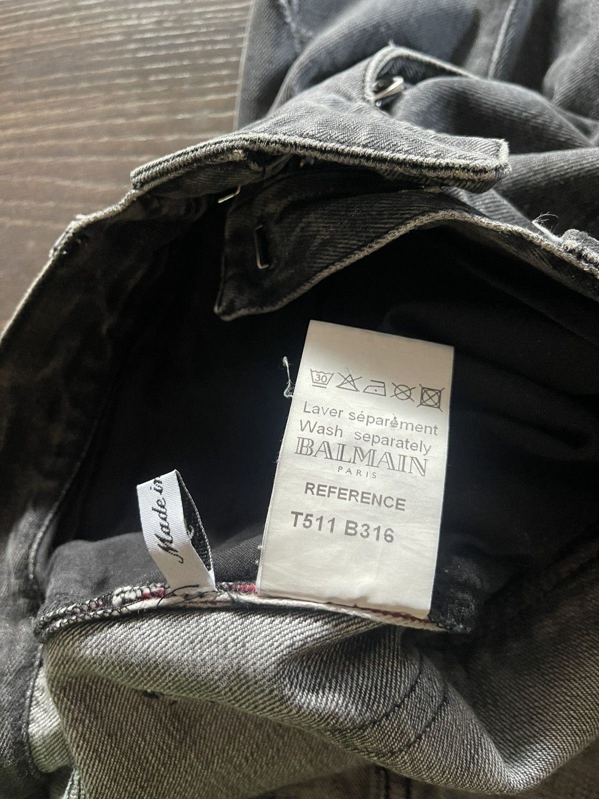 Balmain Balmain SS11 Eagle Coin Grey Selvedge Denim Jeans Size US 30 / EU 46 - 4 Thumbnail