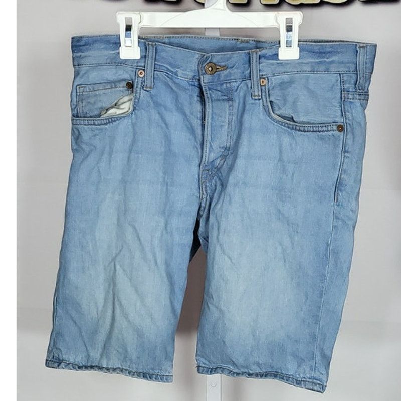 H&M H&M Slim Blue Denim Shorts Size 32 Size 32" / US 10 / IT 46 - 1 Thumbnail