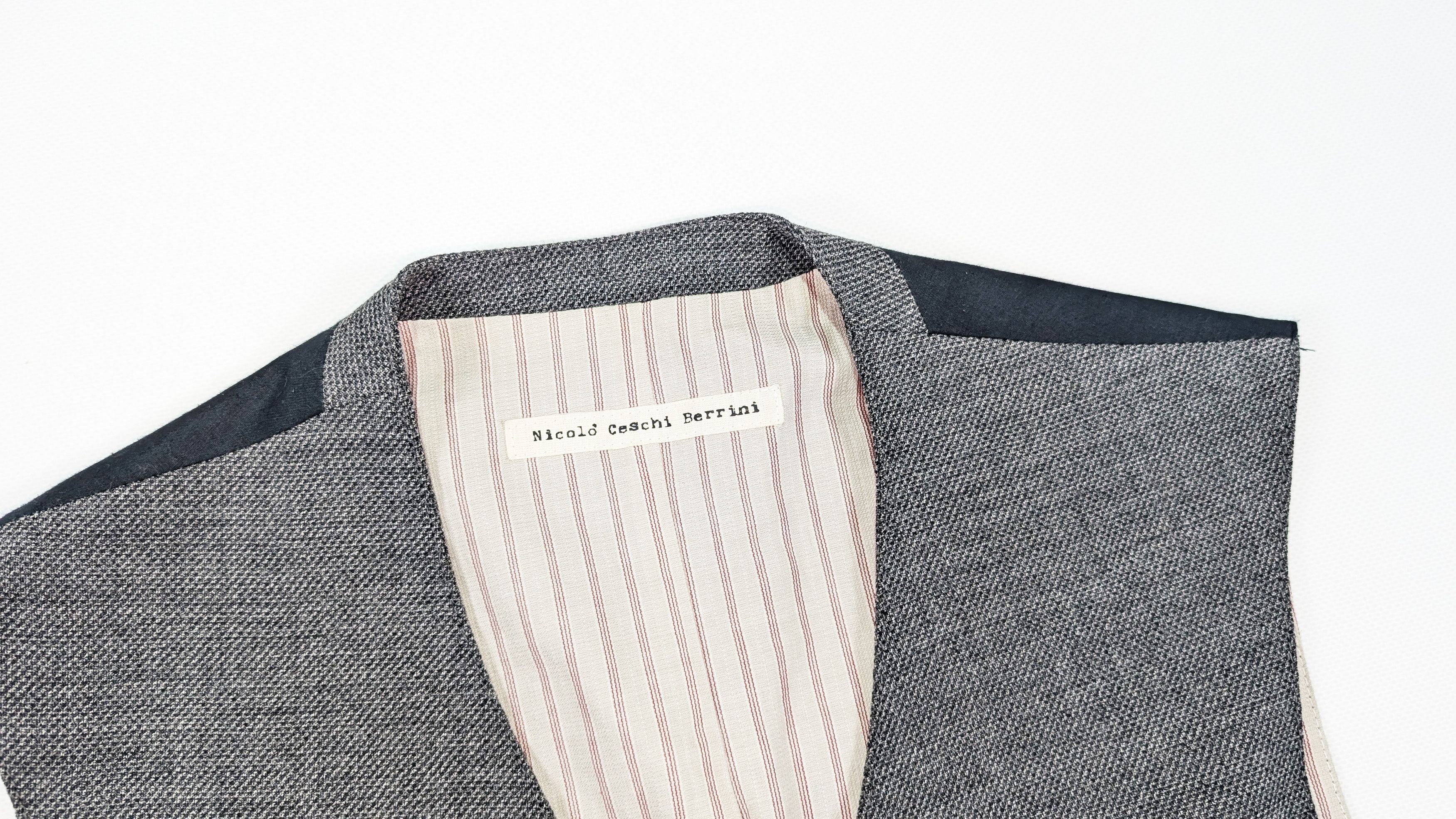 Nicolo Ceschi Berrini Nicolo Ceschi Berrini Linen Vest Size 48 Size 38R - 4 Thumbnail