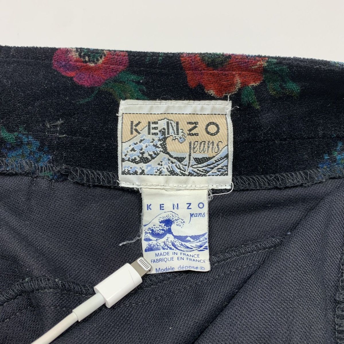 Kenzo Kenzo Vilvet Flowers Pant Vintage 80s Made In France Size 26" / US 2 / IT 38 - 8 Thumbnail