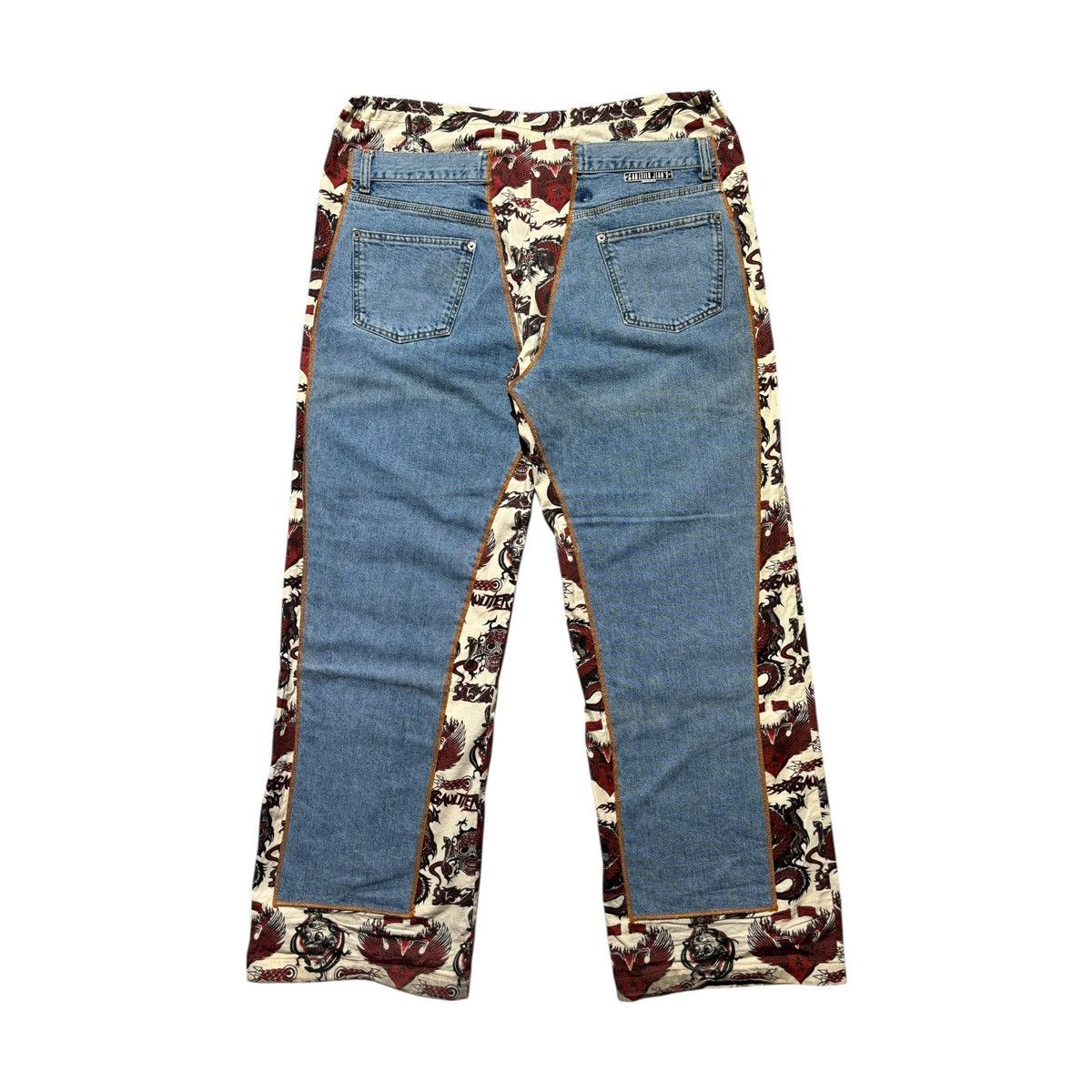 Jean Paul Gaultier Double paneled dragon print pant Size US 34 / EU 50 - 2 Thumbnail