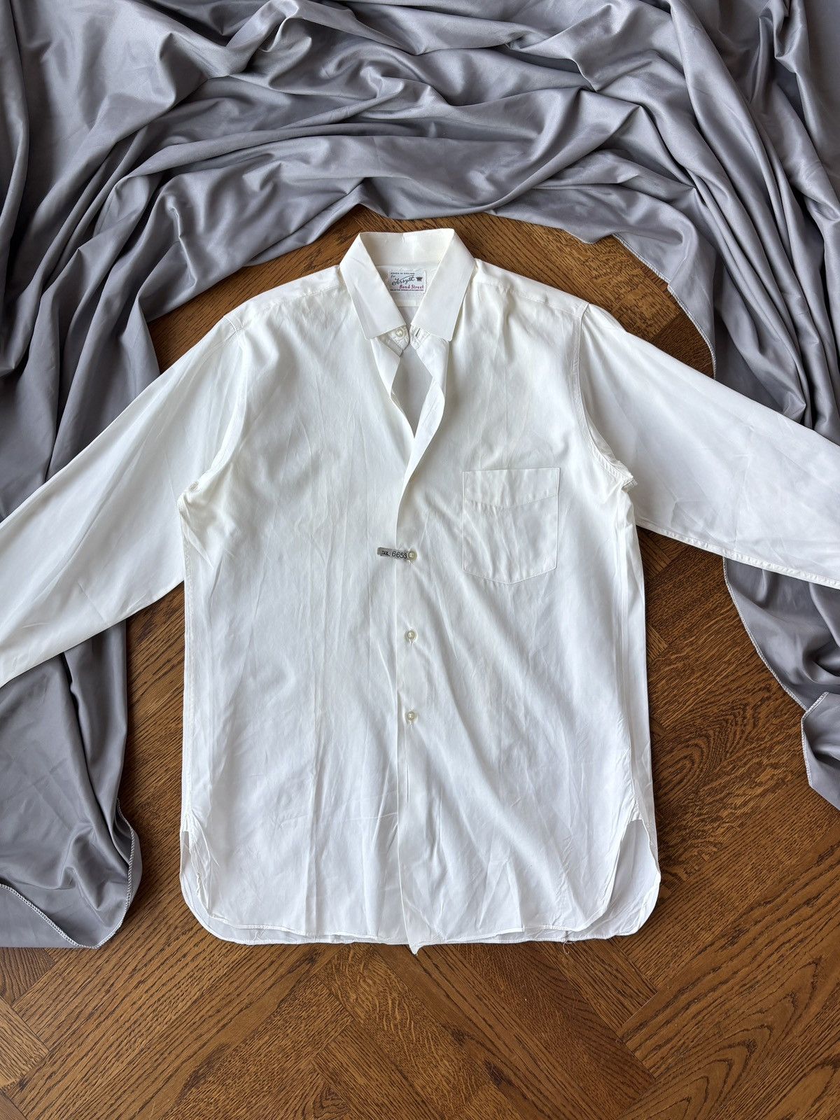 Vintage Dress Shirt Forsyth Bond Street England Broadcloth