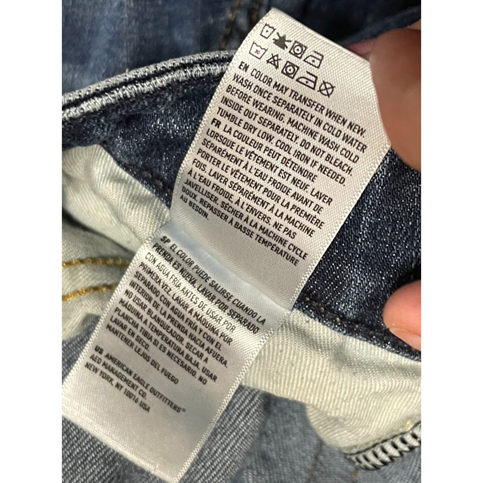 American Eagle Outfitters American Eagle Jeans Womens Size 29x32 Blue Denim Athletic Fit Straight Leg Regular 5-Pocket Size 29" - 7 Thumbnail