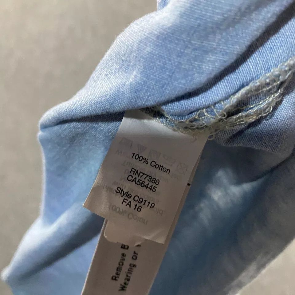 Madewell Madewell Top Women's Medium Blue Classic Button Up Size M / US 6-8 / IT 42-44 - 6 Thumbnail