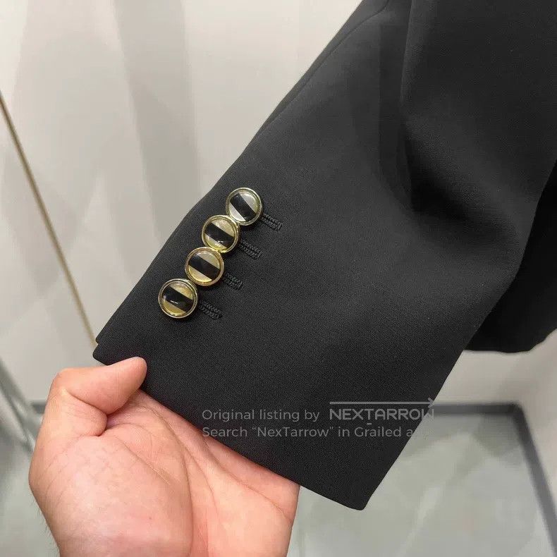Gucci Gucci Contrast colour stitching double-breasted suit jacke Size XS / US 0-2 / IT 36-38 - 4 Thumbnail