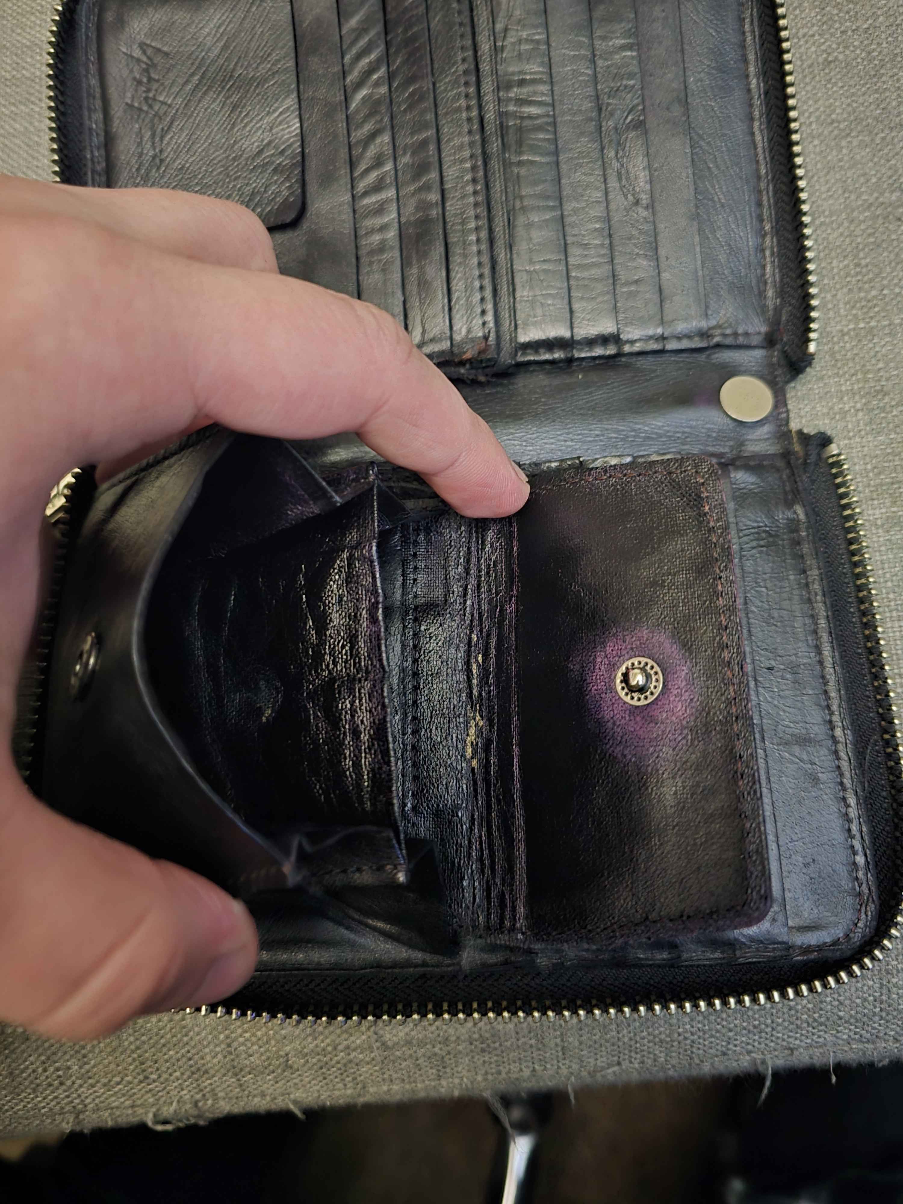 Yohji Yamamoto Yohji Yamamoto Zip leather wallet clutch Size ONE SIZE - 6 Thumbnail