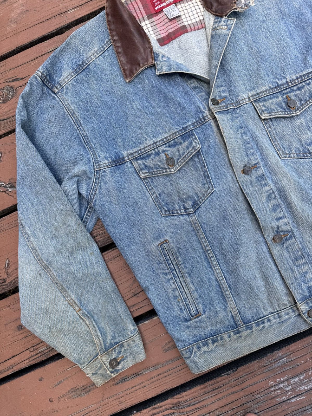 Marlboro Vintage Marlboro Denim Jacket Size US XL / EU 56 / 4 - 3 Thumbnail