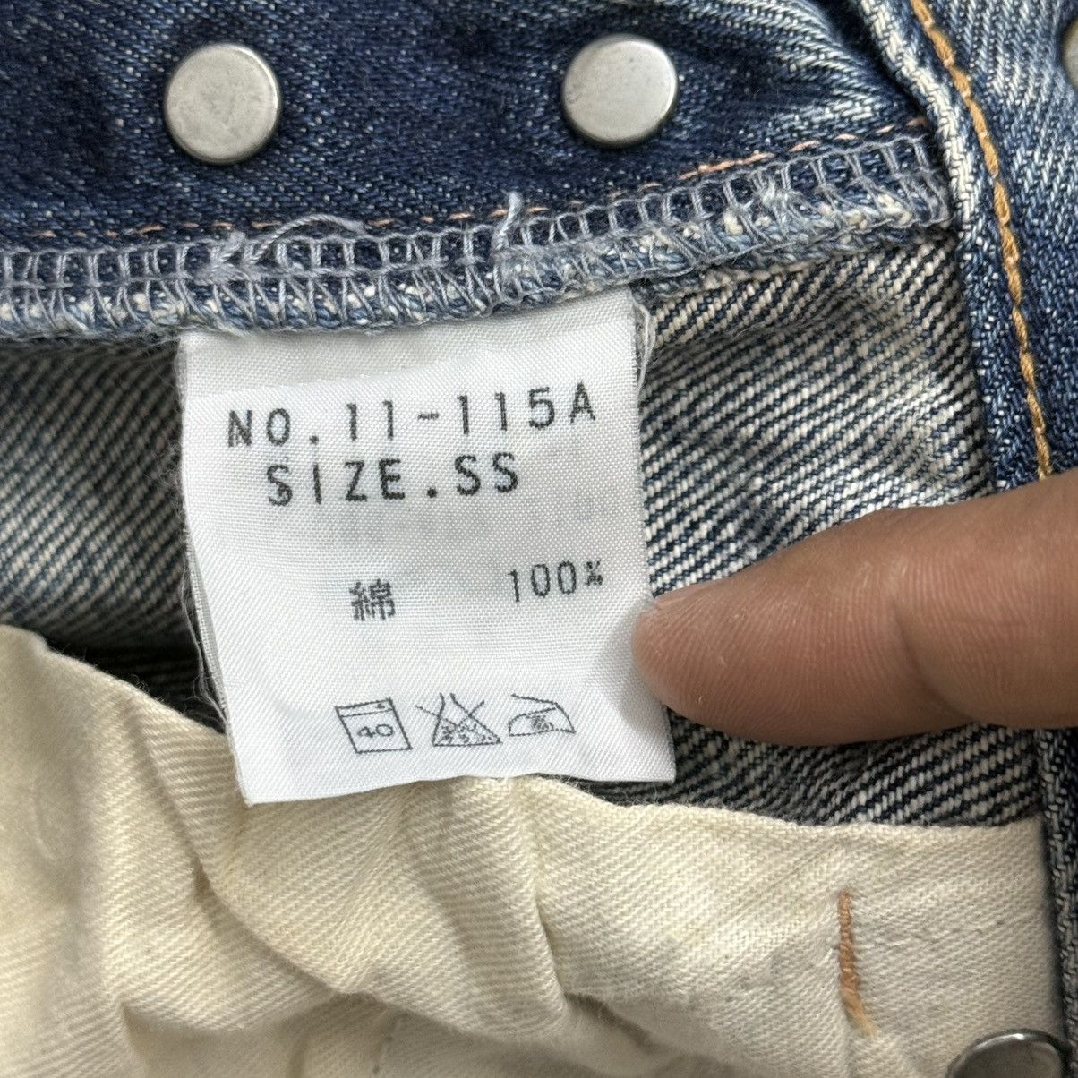 Japanese Brand DMG Buttonfly Slim Straight Distressed Denim Pants Size 26" / US 2 / IT 38 - 15 Thumbnail