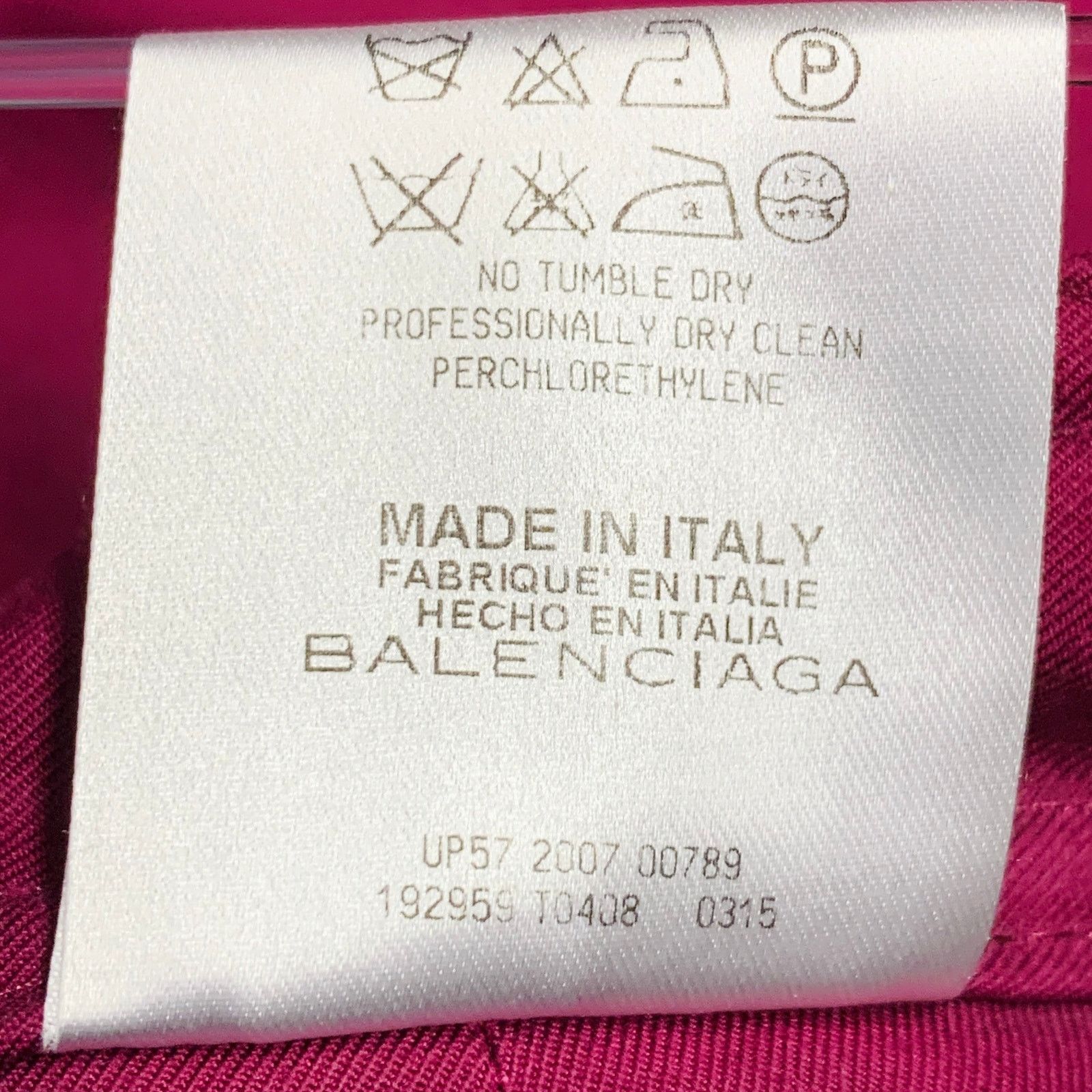 Balenciaga BALENCIAGA 2007 Size 4 Purple Cotton Skirt Panel Shorts Size 27" / US 4 / IT 40 - 7 Thumbnail