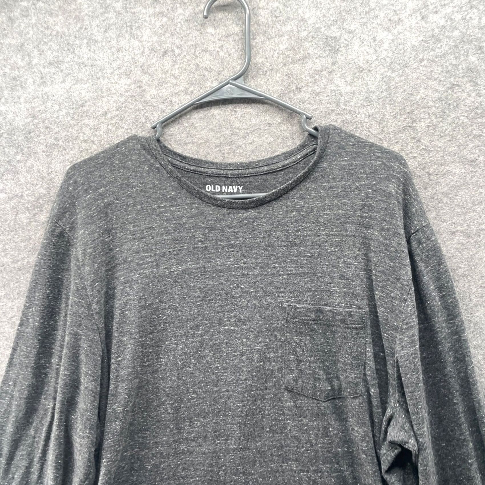 Old Navy Old Navy Soft Wash Pocket Tee Mens XL Gray Heather Long Sleeve T-Shirt Crewneck Size US XL / EU 56 / 4 - 3 Thumbnail