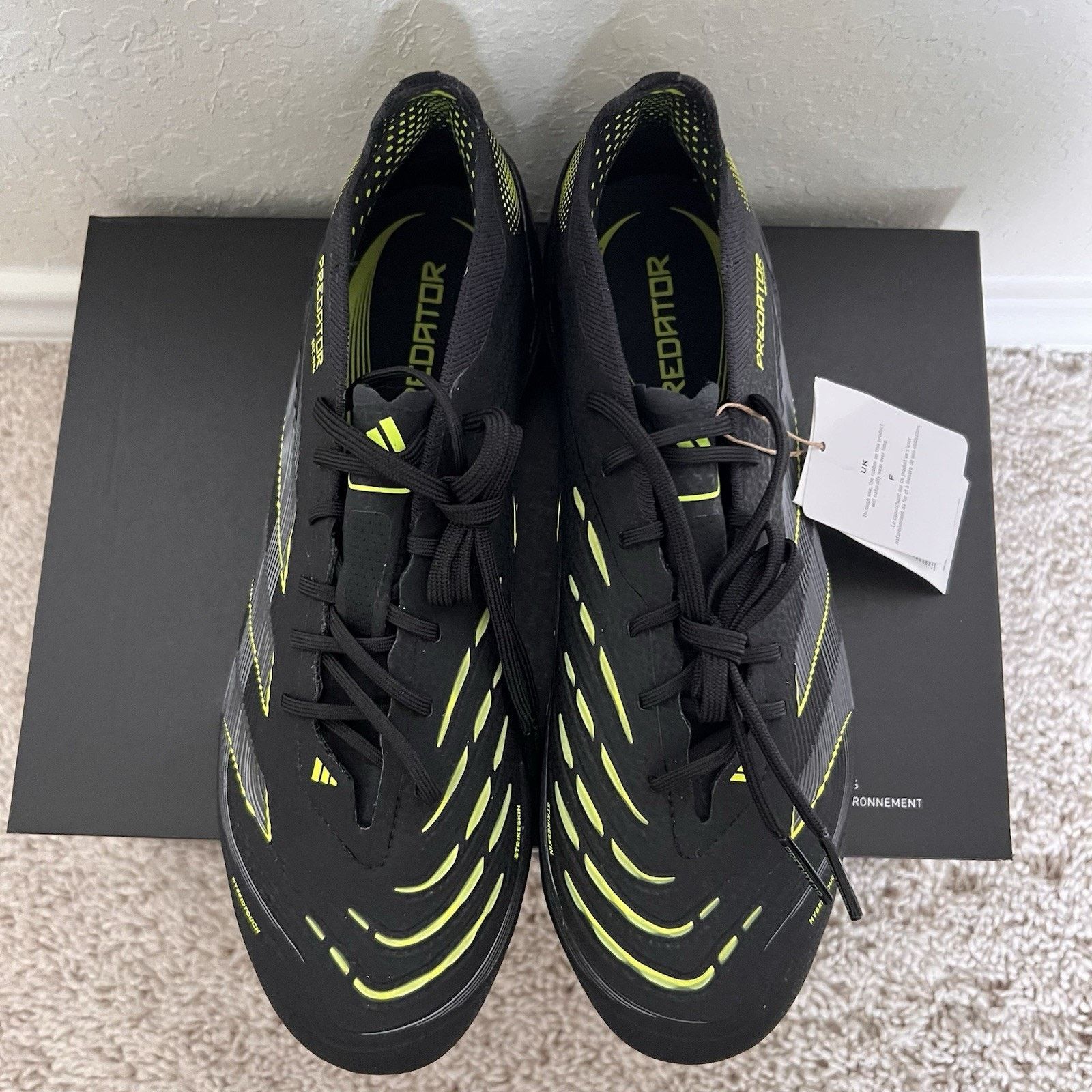 Adidas Adidas Predator Elite FG Electric Stealth Pack Cleats 7.5 Size US 7.5 / EU 40-41 - 4 Thumbnail