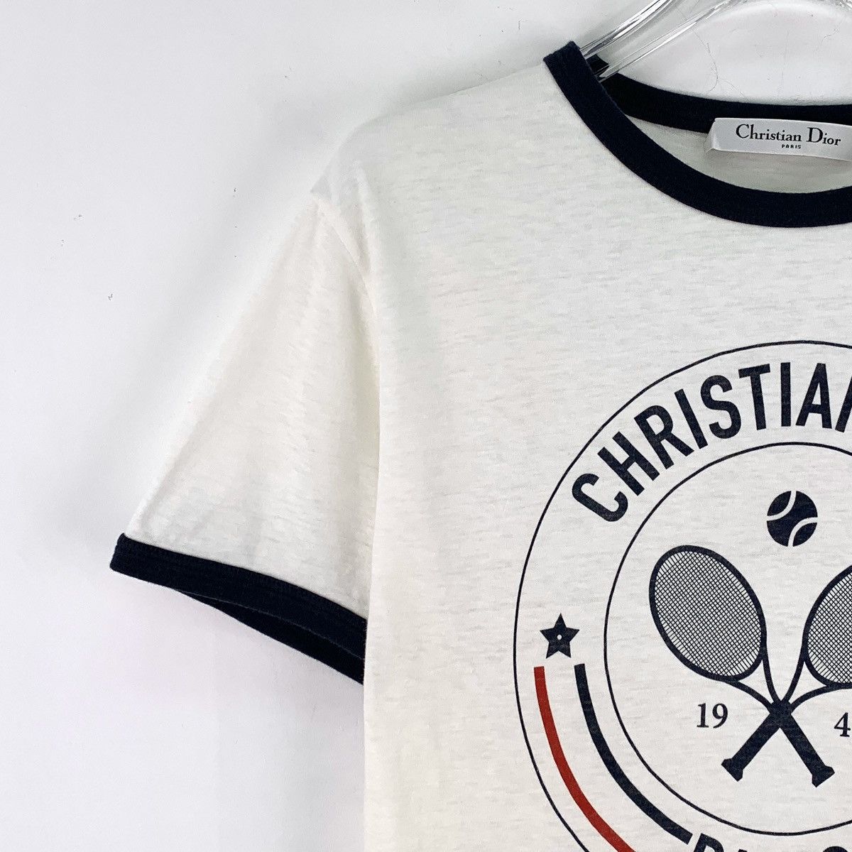 Dior Dior Tennis Racket Letter Printed Short Sleeve T-Shirt K26WX Size M / US 6-8 / IT 42-44 - 3 Thumbnail