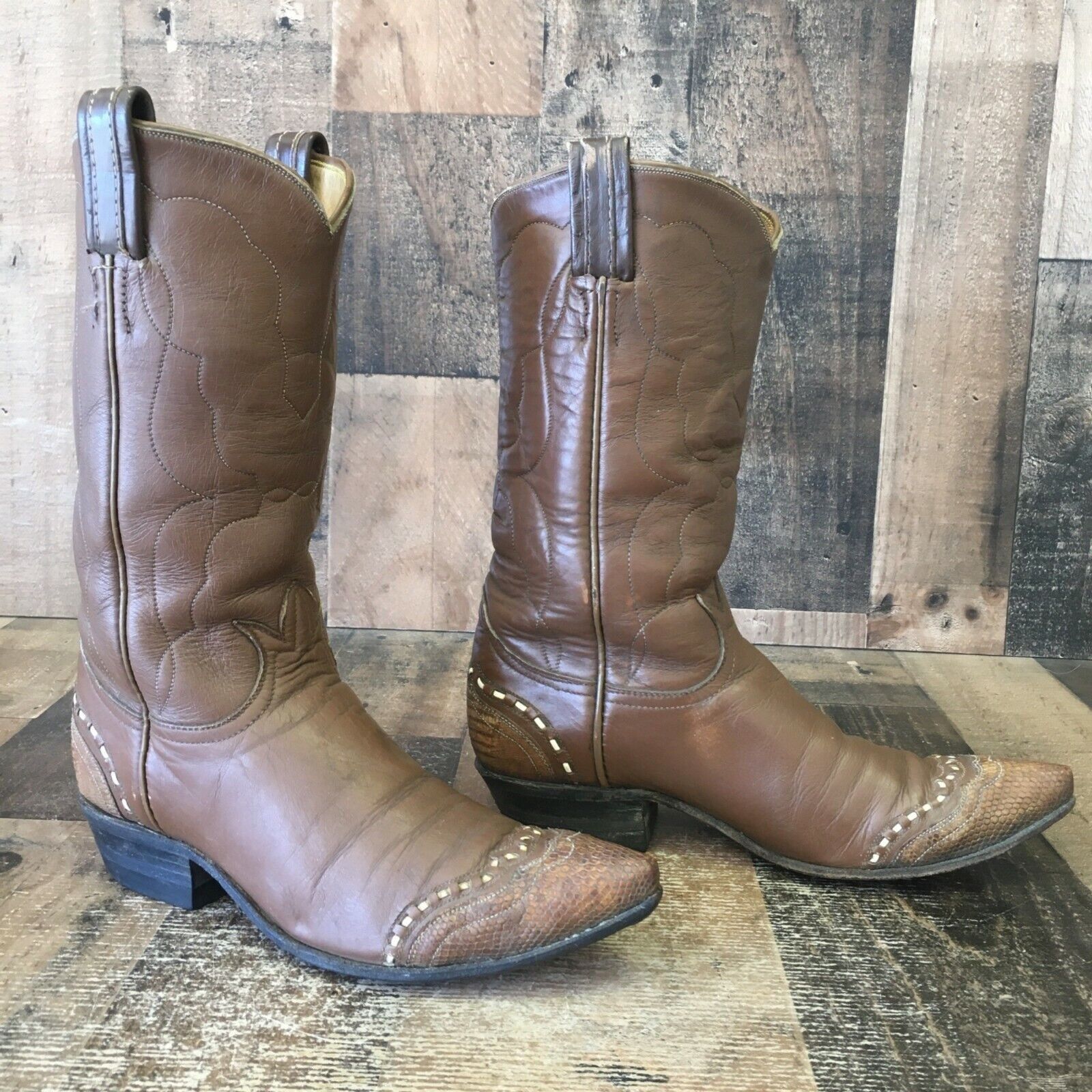 Tony Lama Tony Lama Vintage Pointed Toe Cowboy Boots Womens 5.5 B Size US 5.5 / IT 35.5 - 5 Thumbnail