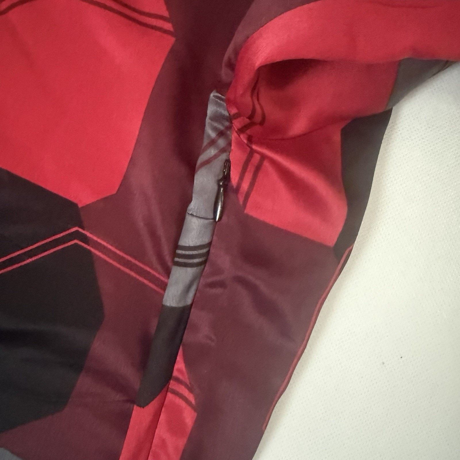 Other Mixit Sheath Dress Black Red Geometric Baby Doll Satin XL Size XL / US 12-14 / IT 48-50 - 6 Thumbnail