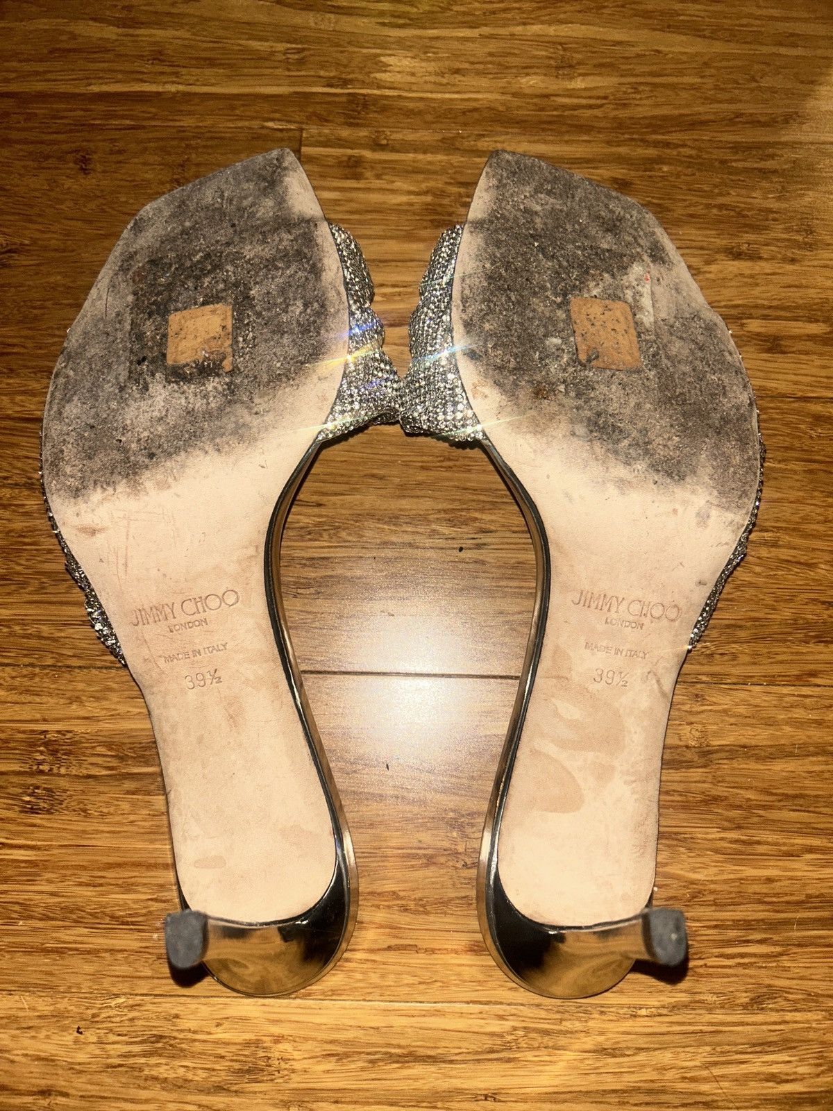 Jimmy Choo Jimmy Choo Naria Crystal Mesh Slide Sandal size 39.5 Size US 9.5 / IT 39.5 - 5 Thumbnail