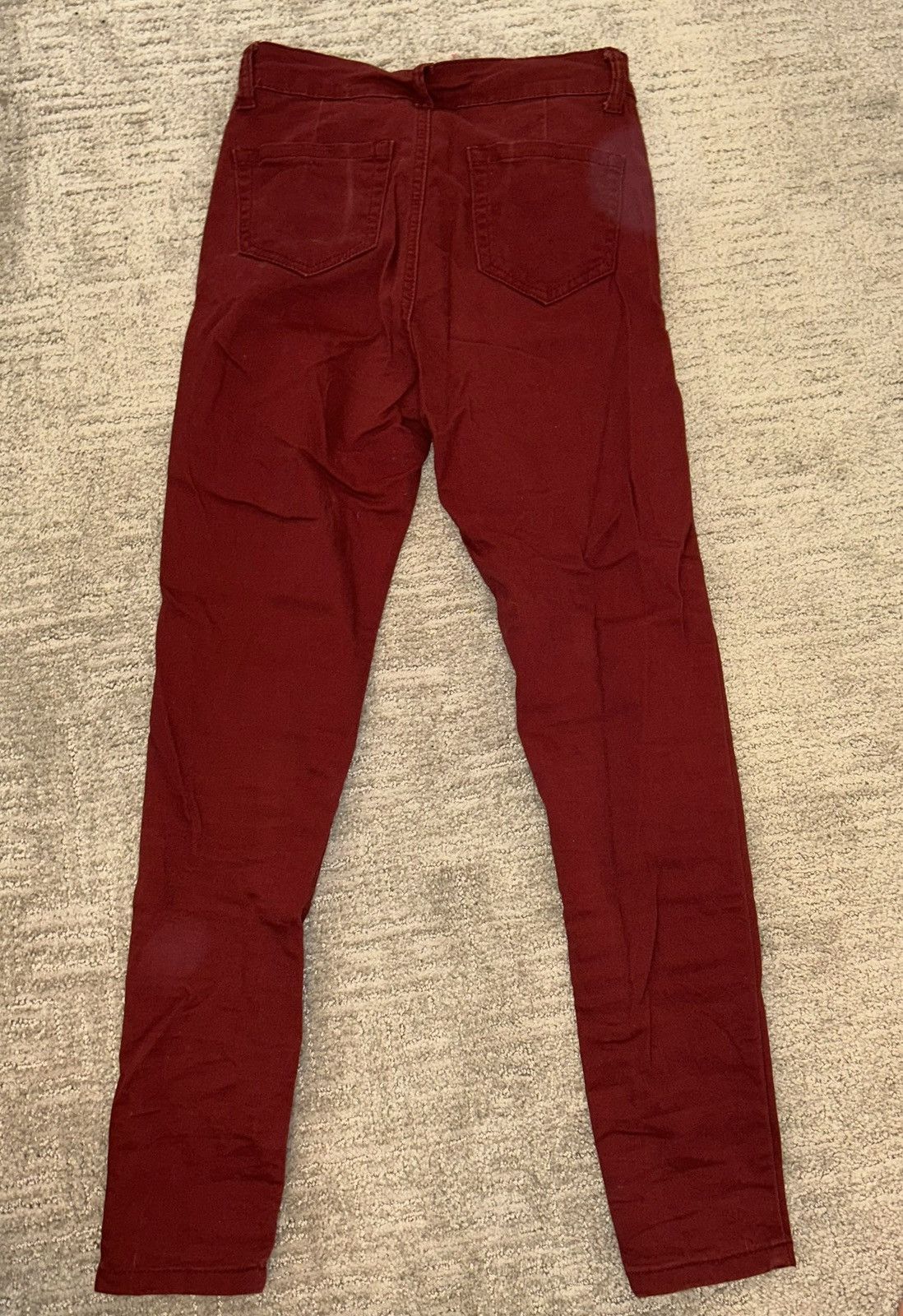 Shein maroon shein skinny jeans Size 26" / US 2 / IT 38 - 3 Thumbnail