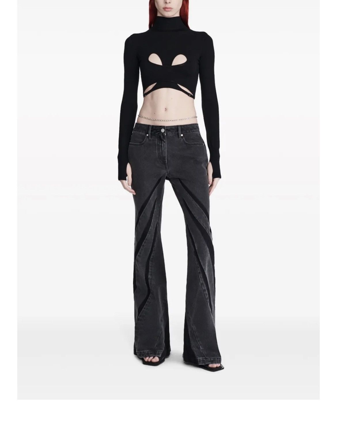 Dion Lee Dion Lee Darted bootcut jeans Size 29" - 3 Thumbnail