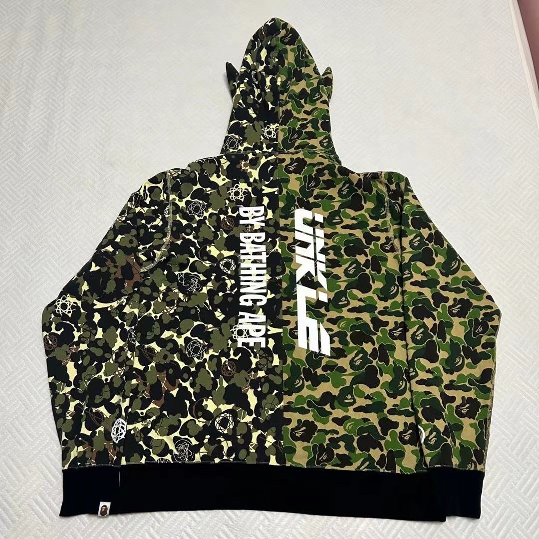 Bape BAPE x UNKLE MOWAX CAMO SHARK FULL ZIP HOODIE Size US XXL / EU 58 / 5 - 8 Thumbnail