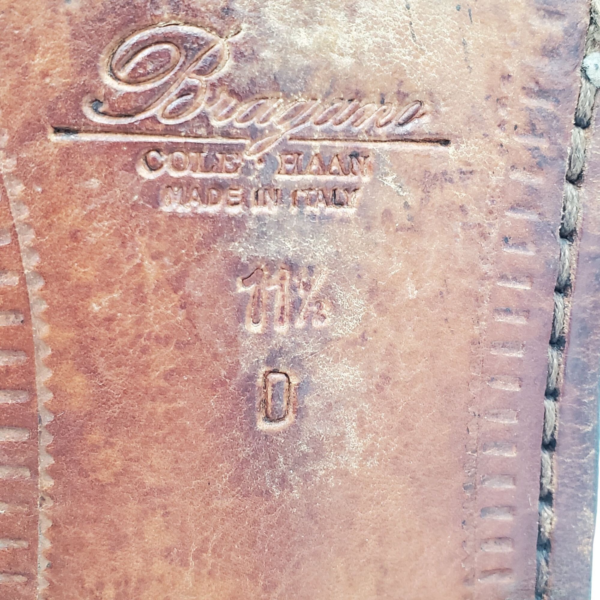 Cole Haan Italy Bragano Cole Haan Men's size 11.5 brown leather cap to Size US 11.5 / EU 44-45 - 10 Thumbnail