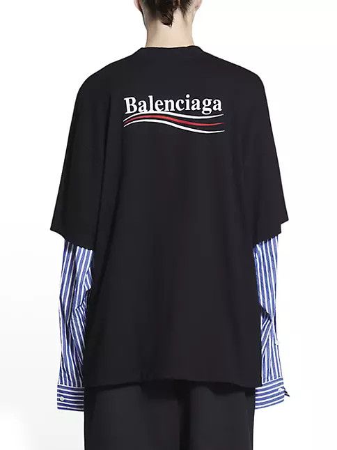 Balenciaga o1srvl11e0225 Political Campaign Layered T-Shirt Multicolor Size US S / EU 44-46 / 1 - 6 Thumbnail