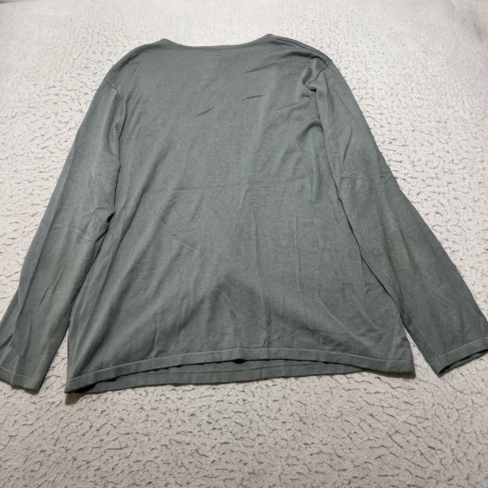 Other Talbots Long Sleeve Layered Wrap Sweater Tie Front Gray Size XL / US 12-14 / IT 48-50 - 11 Thumbnail
