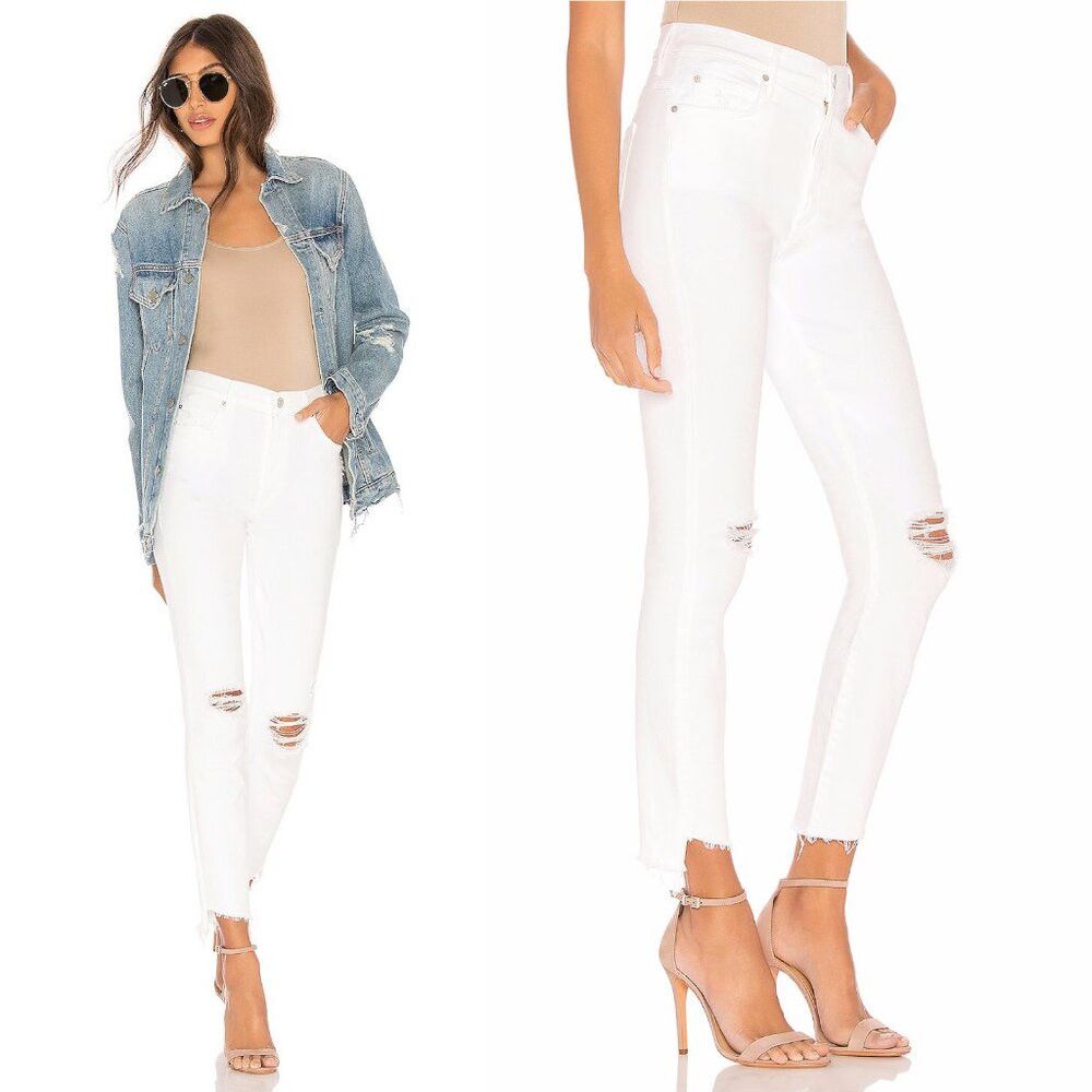 MOTHER MOTHER Stunner Zip Ankle Step Fray in Little Miss Innocent Size 28" / US 6 / IT 42 - 2 Thumbnail