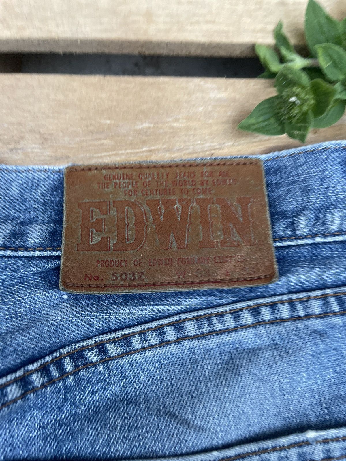 Edwin Vintage Edwin 503 Company Limited Denim Jeans Size US 33 - 3 Thumbnail