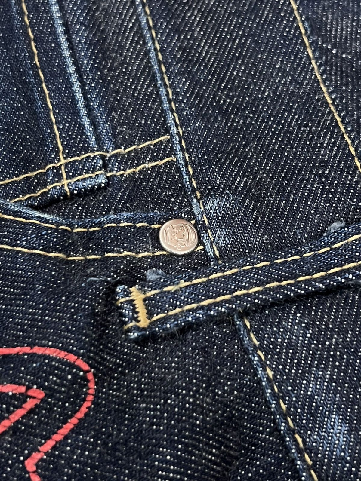 Billionaire Boys Club OG BBC Running Dog/Astronauts Selvedge Raw Denim Jeans Size US 34 / EU 50 - 6 Thumbnail