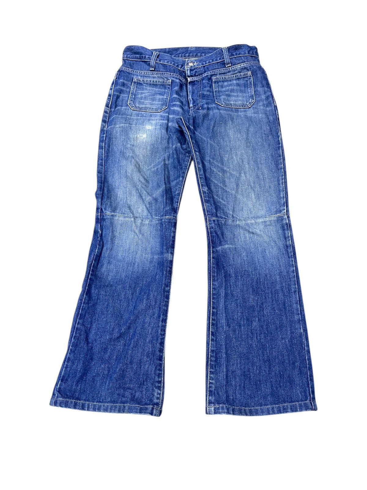 Diesel × If Six Was Nine × Japanese Brand BOOTCUT DOUBLE KNEE BUSH VINTAGE DIESEL JEANS Y2K FLARED Size US 32 / EU 48 - 1 Thumbnail
