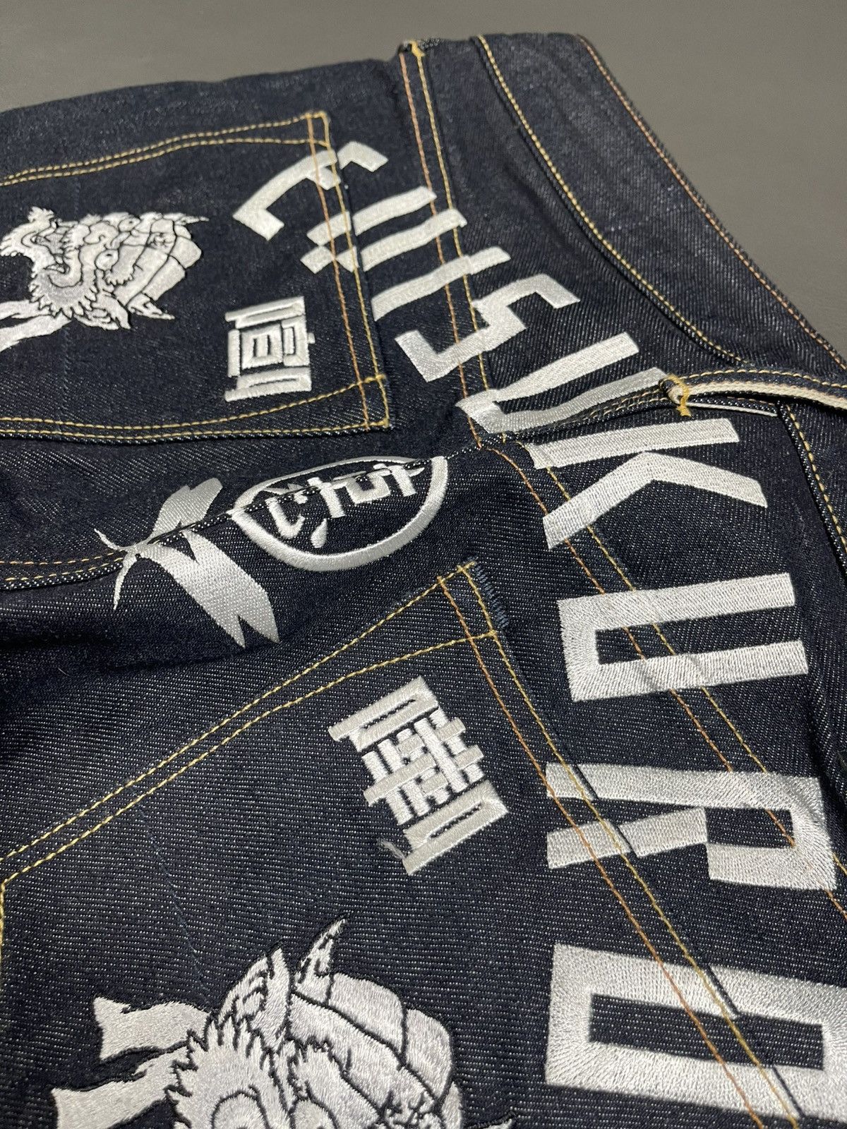 Evisu EVISUKURO Lot 2000 Selvedge Jeans Size US 33 - 6 Thumbnail