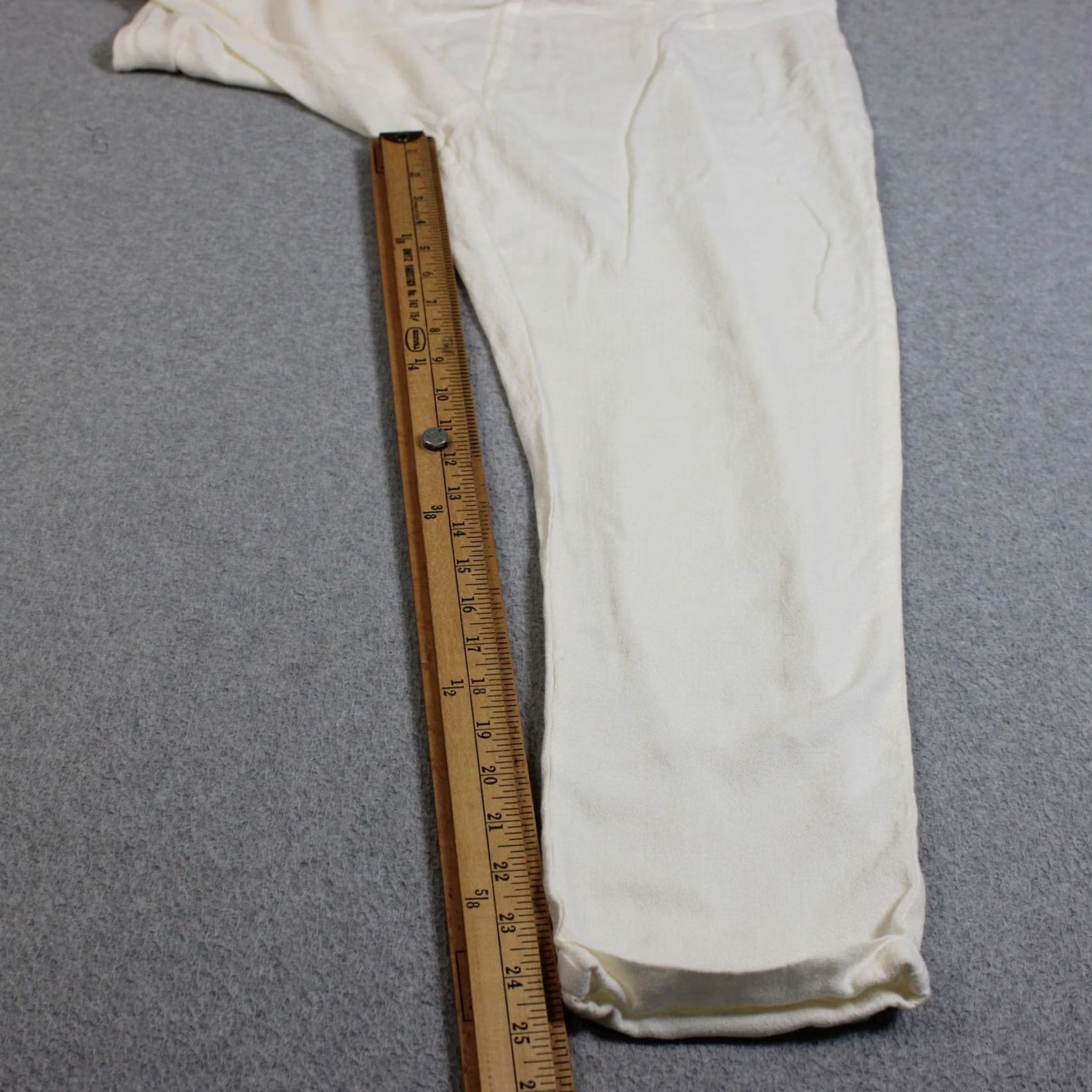 Soft Surroundings Soft Surroundings Pants Women L White Elastic Waist Cropped Knit Relaxed Casual Boho Vintage: No Size 36" / US 14 / IT 50 - 6 Thumbnail