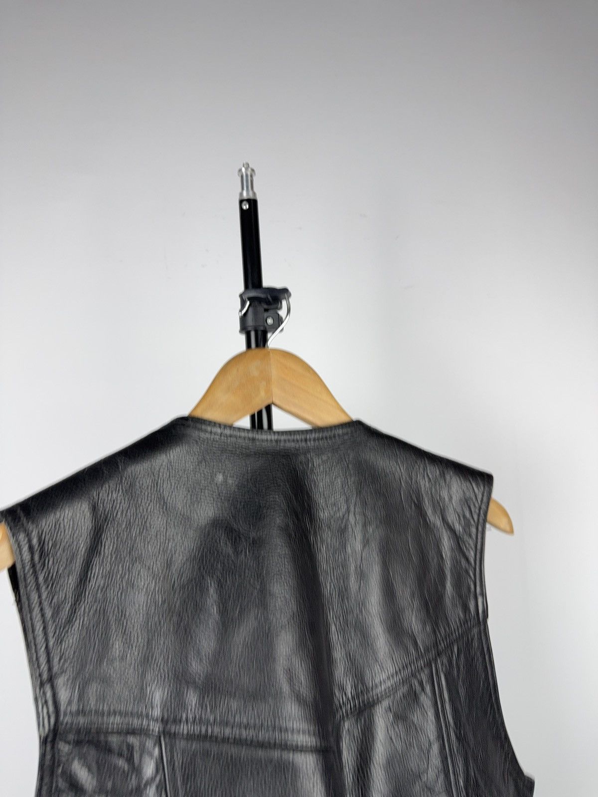 Leather Vintage 90s Retro Leather Moto Biker Rock Opium Vest Size S Size US S / EU 44-46 / 1 - 8 Thumbnail