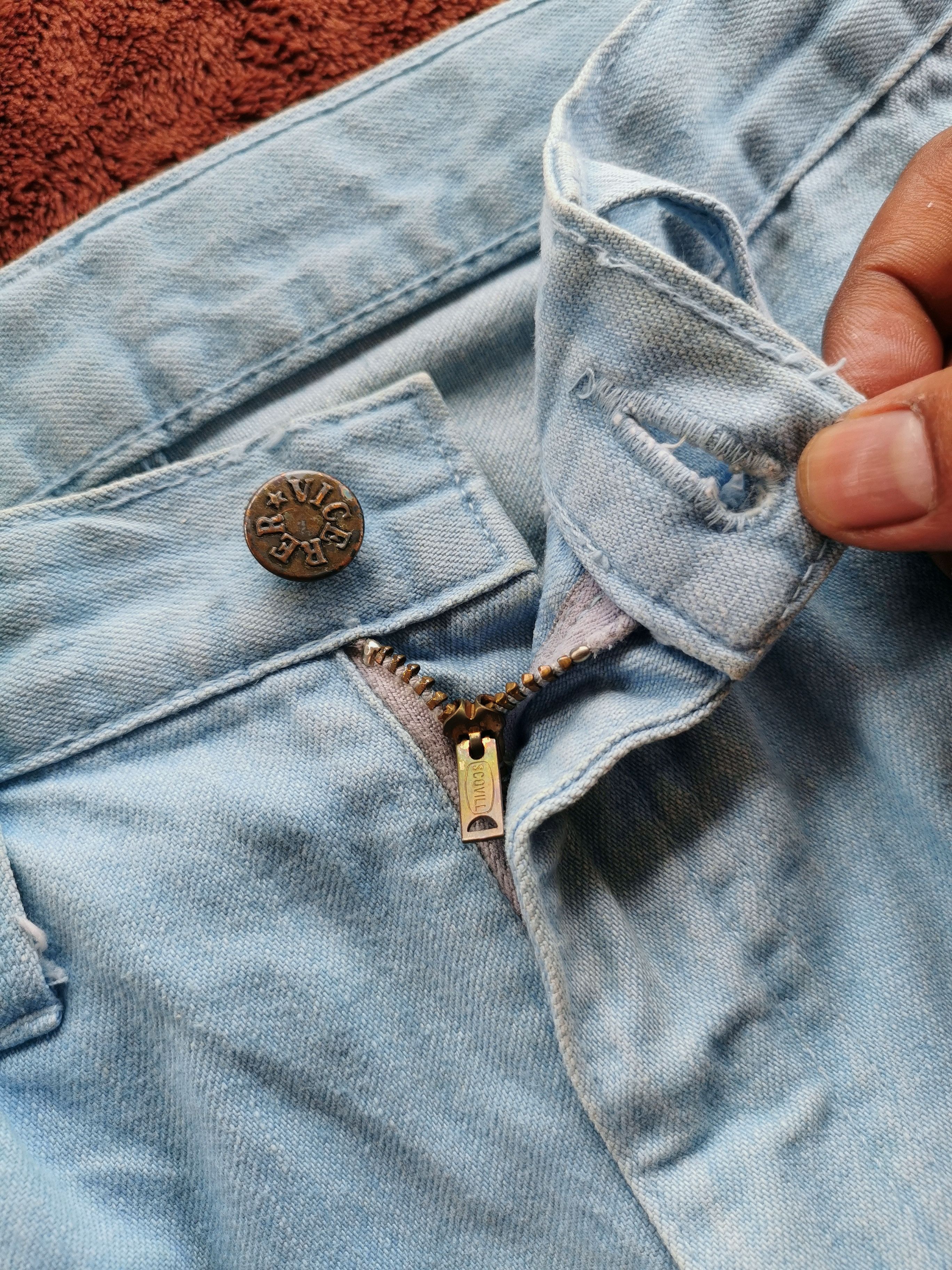 14th Addiction Vintage Vicerer Flare Jeans Size 28 x 42.5 Size US 28 / EU 44 - 8 Thumbnail