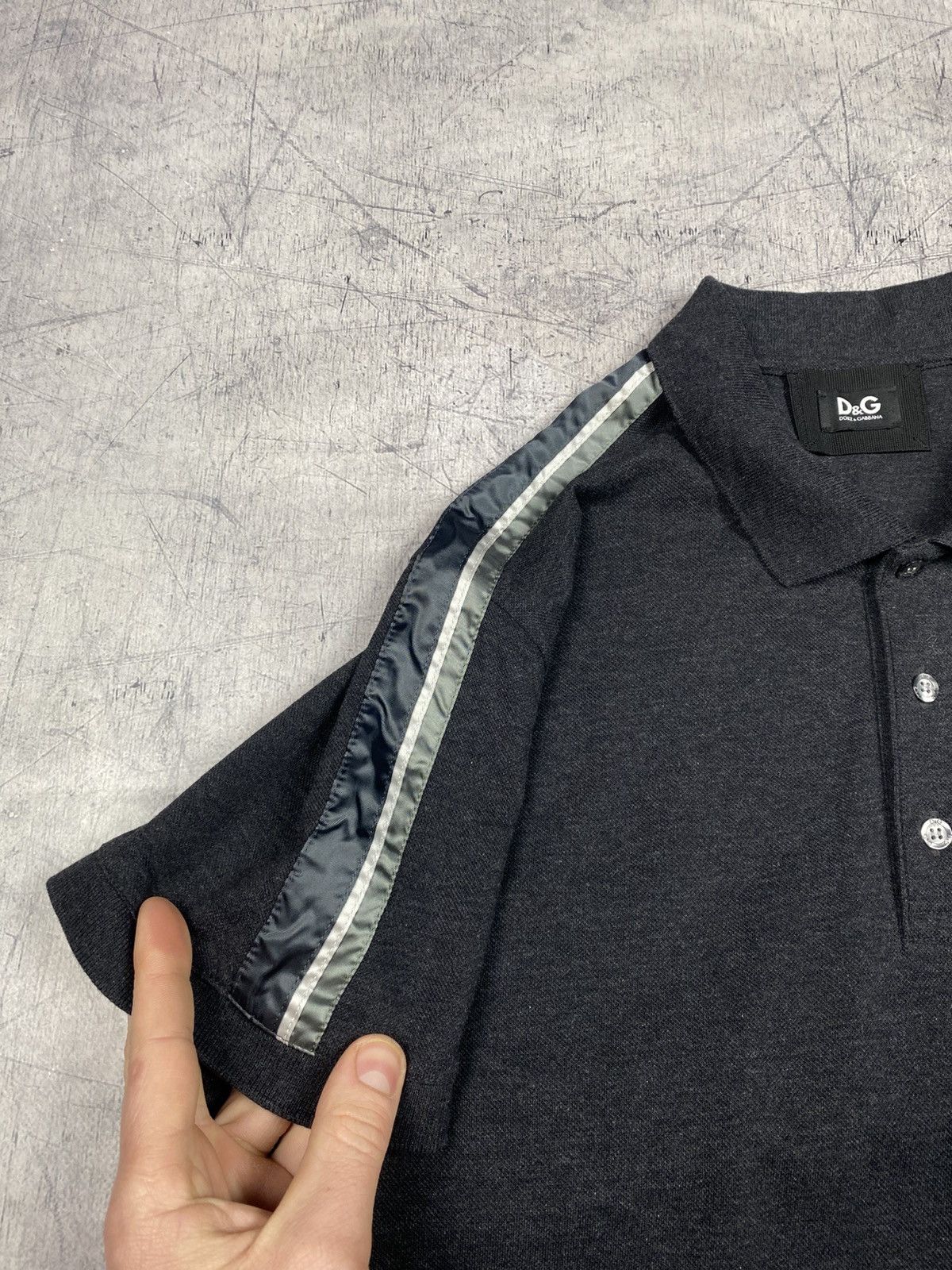 Dolce & Gabbana D&G Dolce & Gabbana Dark Gray Polo Shirt IT54 Size US L / EU 52-54 / 3 - 8 Thumbnail