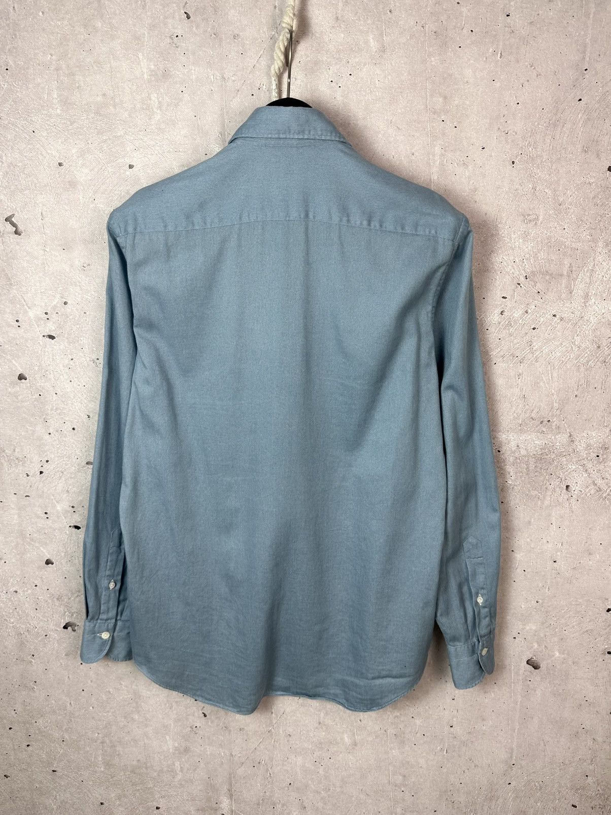 Other Gianetto Made in Italy Blue Cotton Long Sleeve Shirt Size US M / EU 48-50 / 2 - 8 Thumbnail
