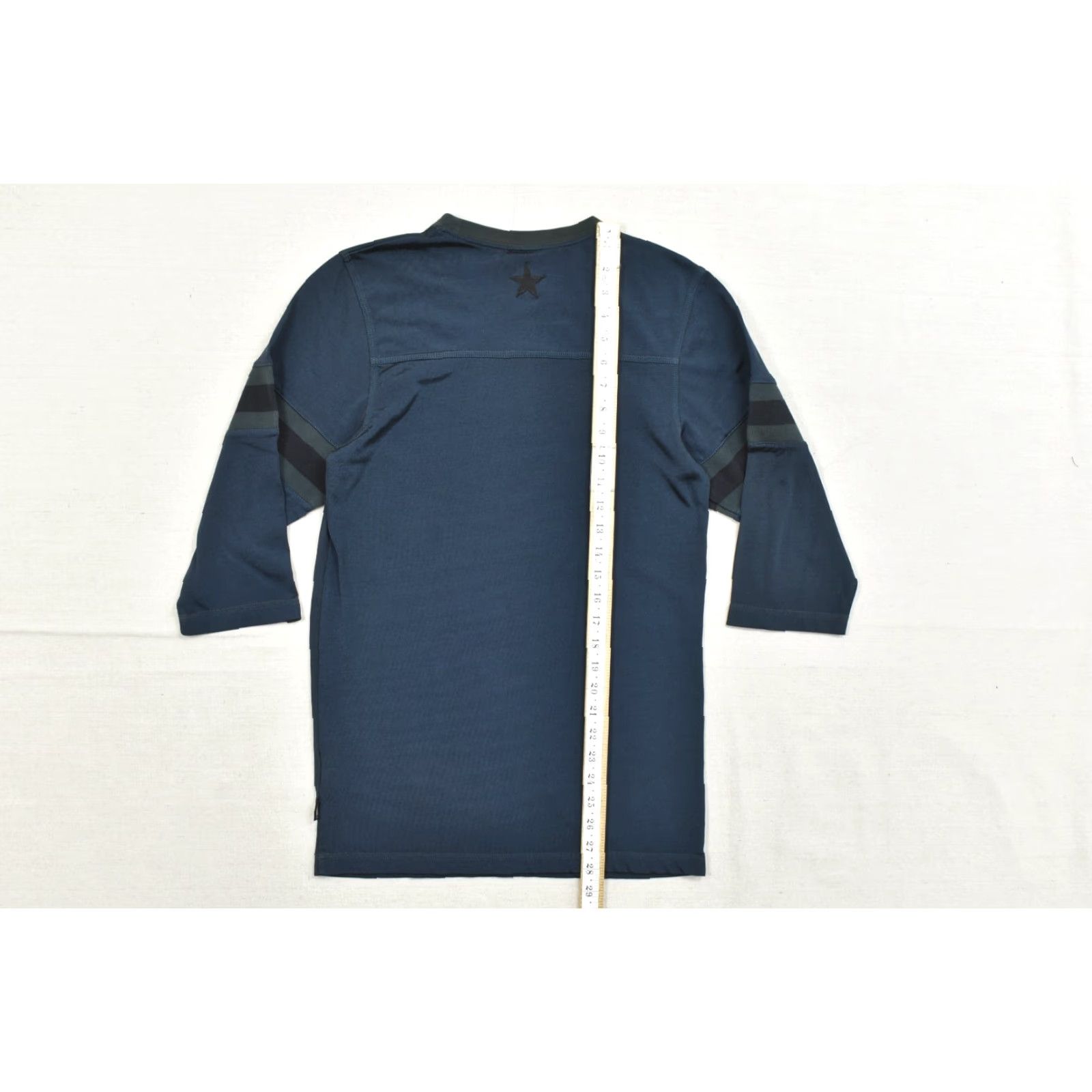Nike Nike Dri-FIT Men's T-Shirt 3/4 Sleeve Navy Blue Embroidered Crew Neck Sports Jersey S Size US S / EU 44-46 / 1 - 5 Thumbnail