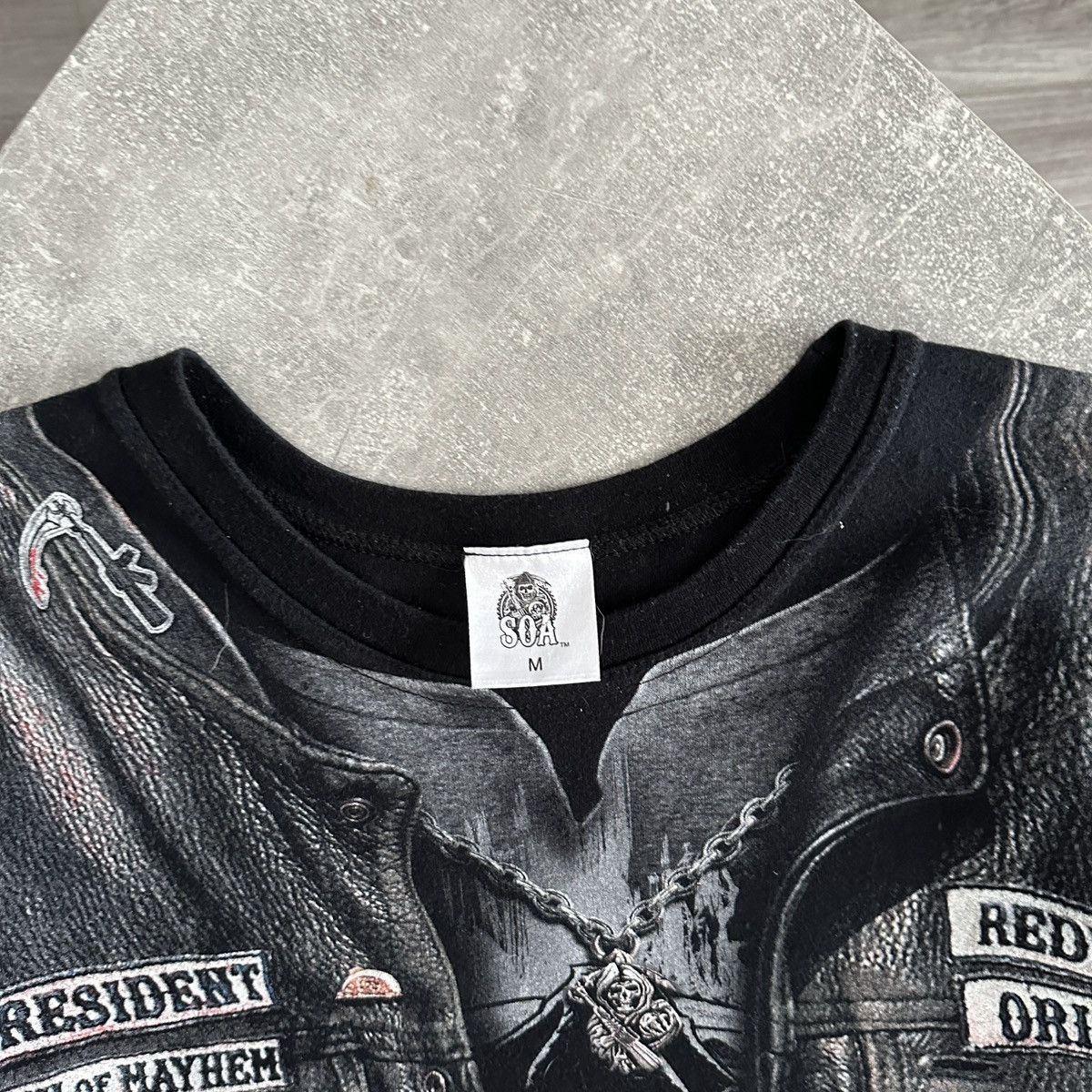 Other Rare Sons Of Anarchy AOP tee Tv Series Mayhem y2k og hype Size US M / EU 48-50 / 2 - 8 Thumbnail