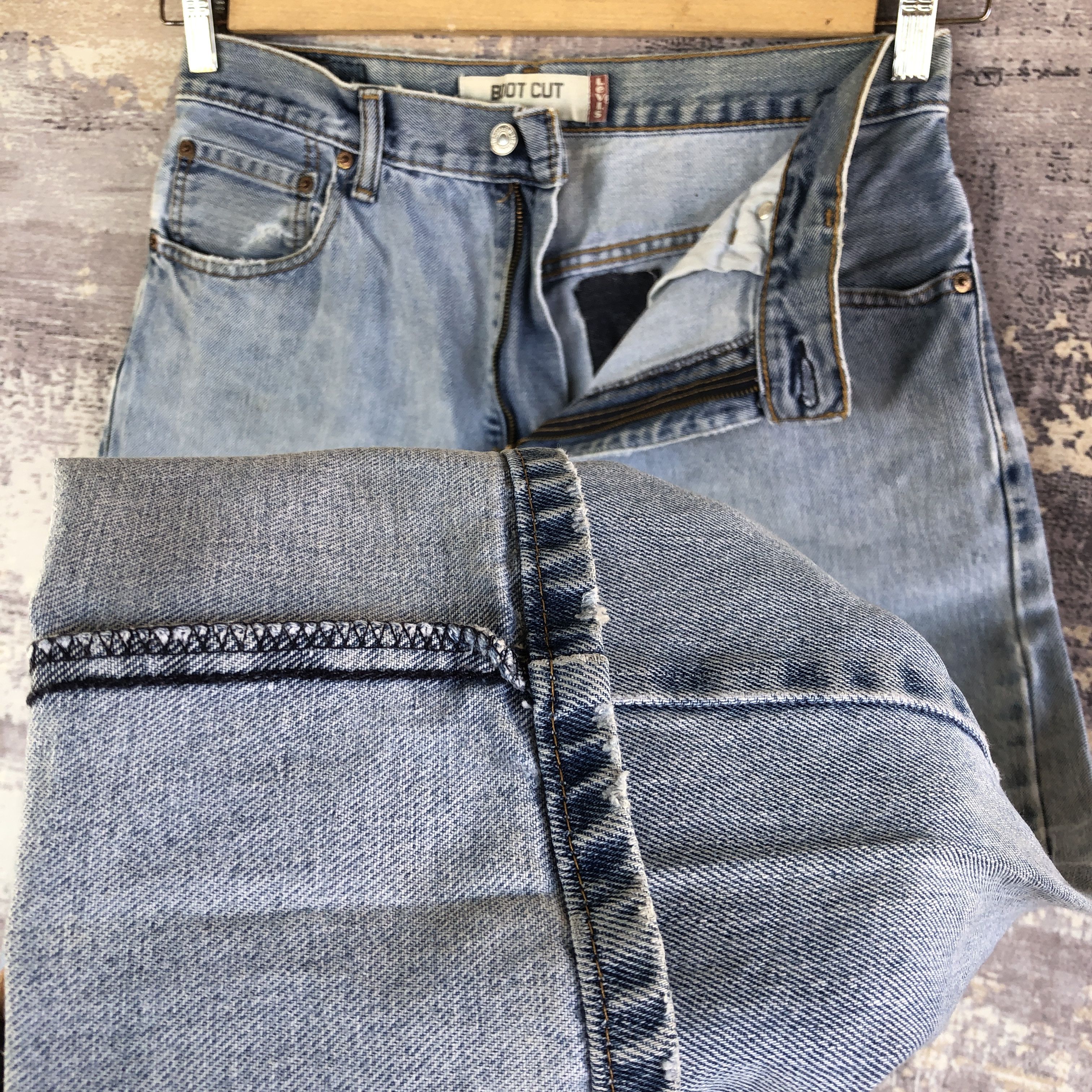 Levi's Vintage Levis 517 Boot Cut Jeans Levi's Flare Faded Denim Size US 32 / EU 48 - 8 Thumbnail