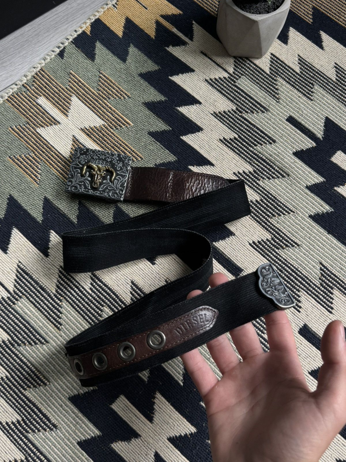 Diesel Vintage Diesel Y2K Big Logo Metal Belt Size ONE SIZE - 1 Thumbnail